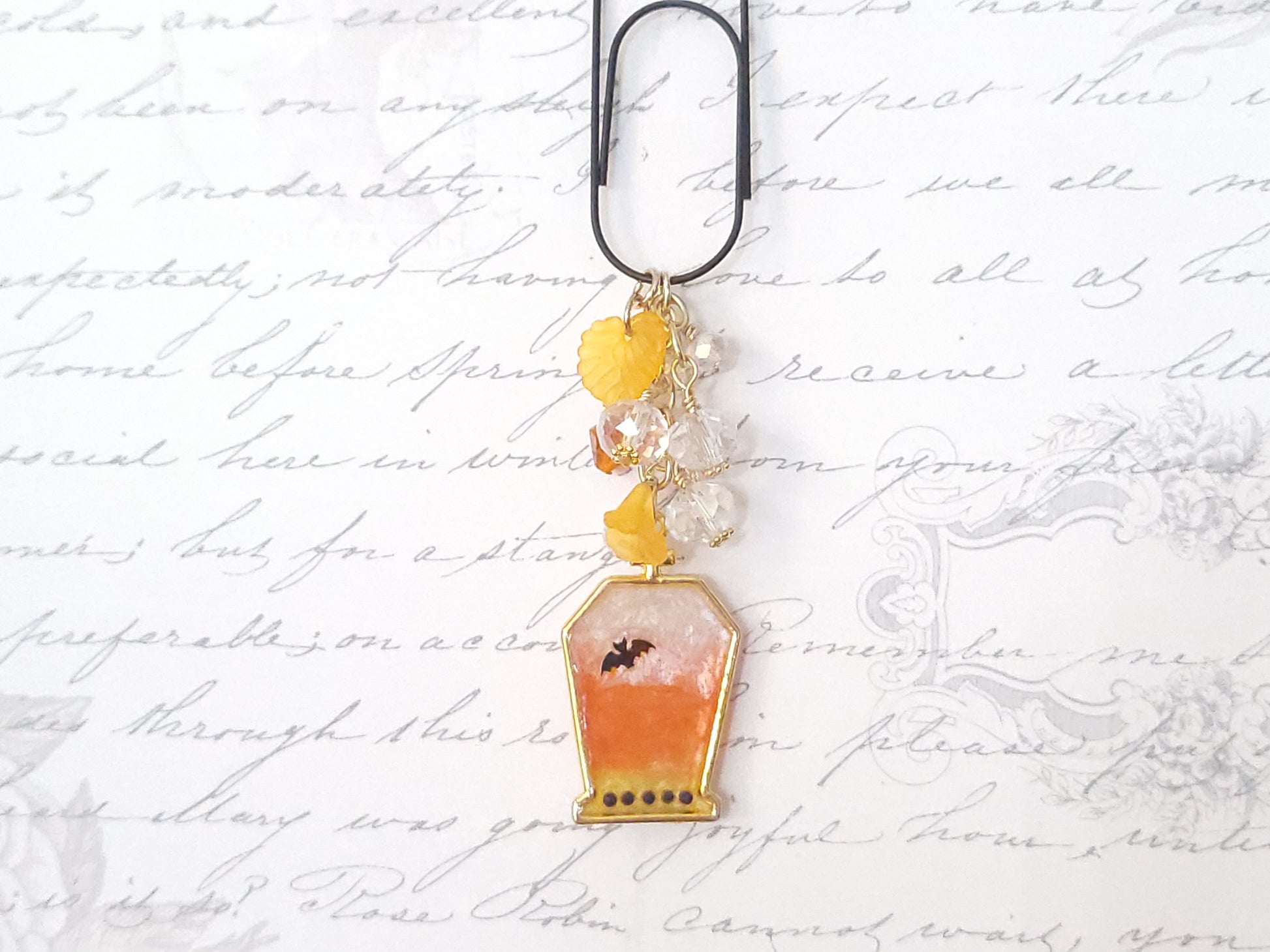 Seasonal BlingMark - Coffin (Candy Corn)