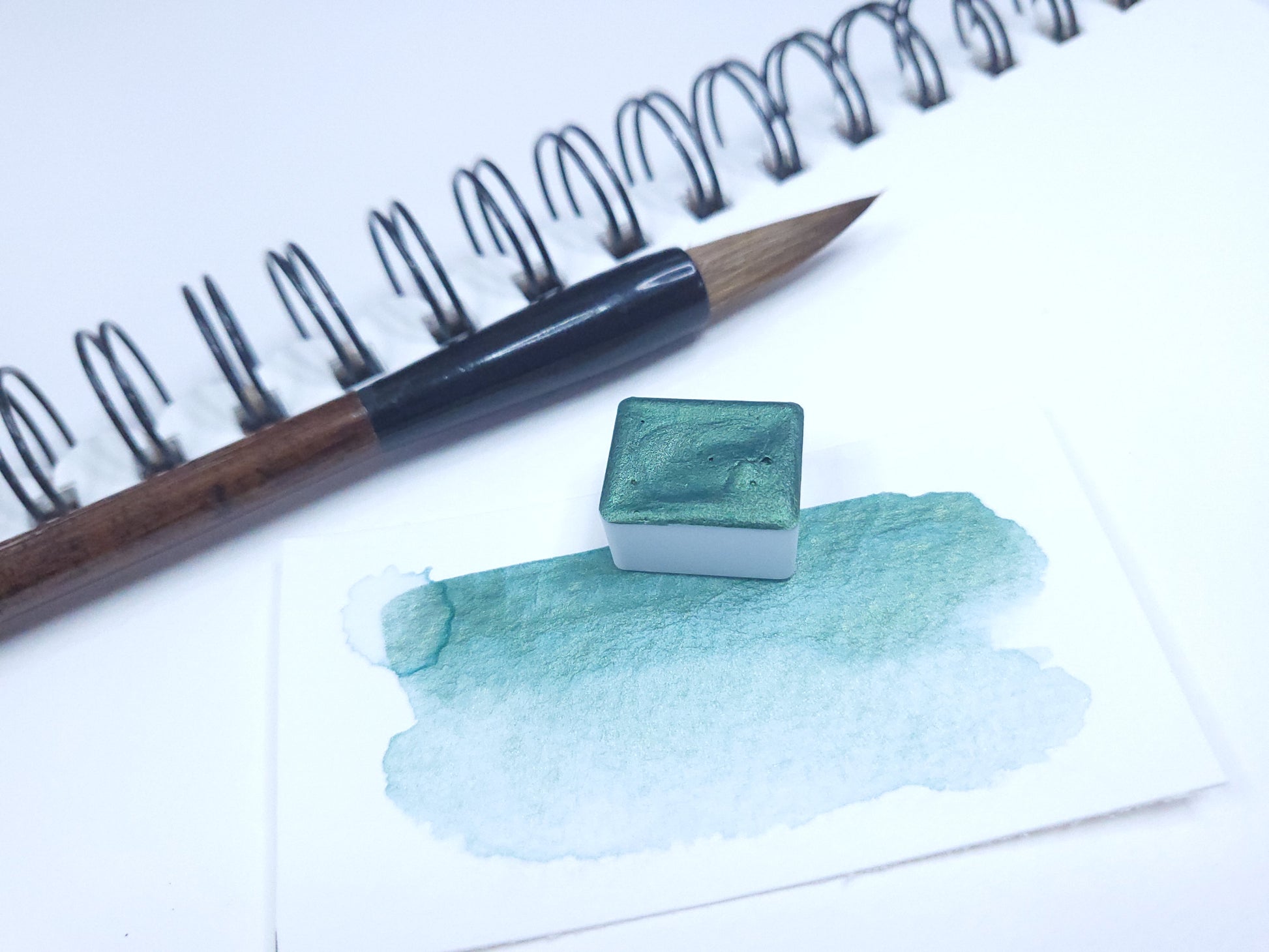 Watercolor Half Pan - Stargazer - Nebula Green