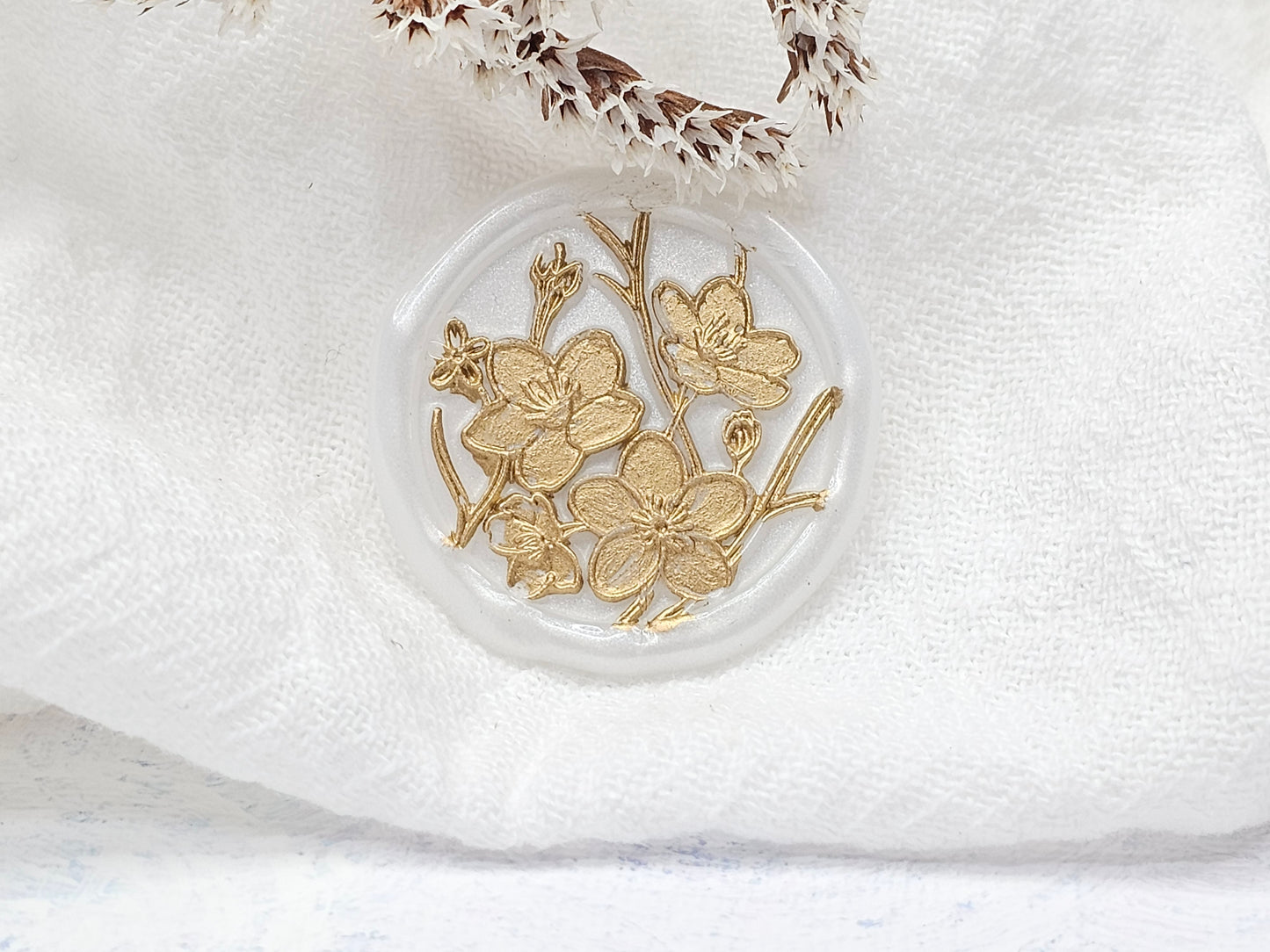 Wax Seal Stickers - Sakura