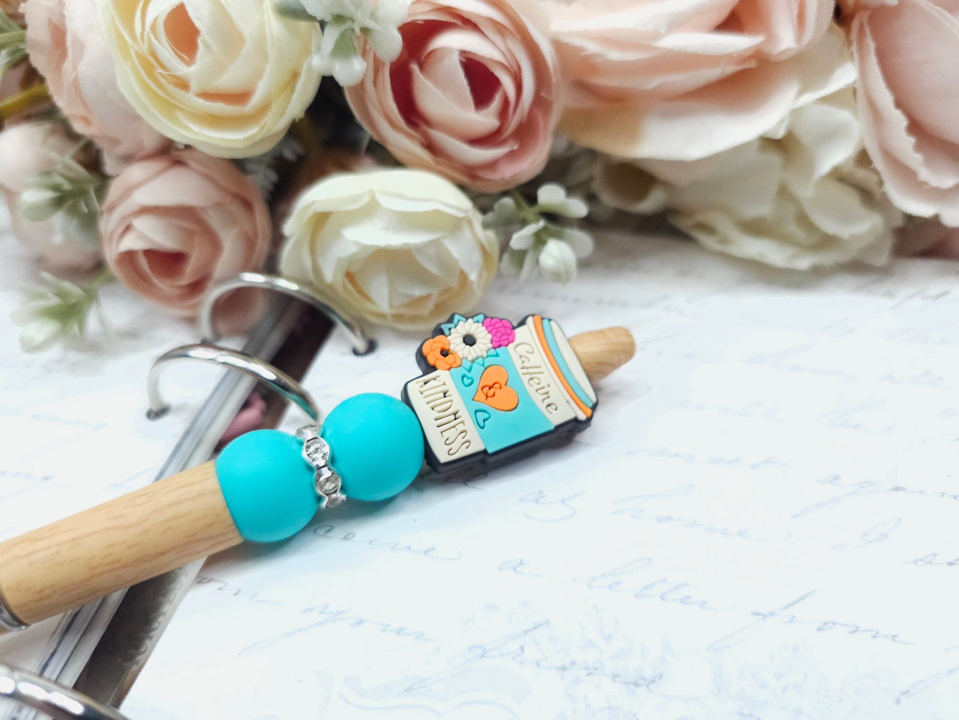 Beaded Pen - Caffeine and Kindness