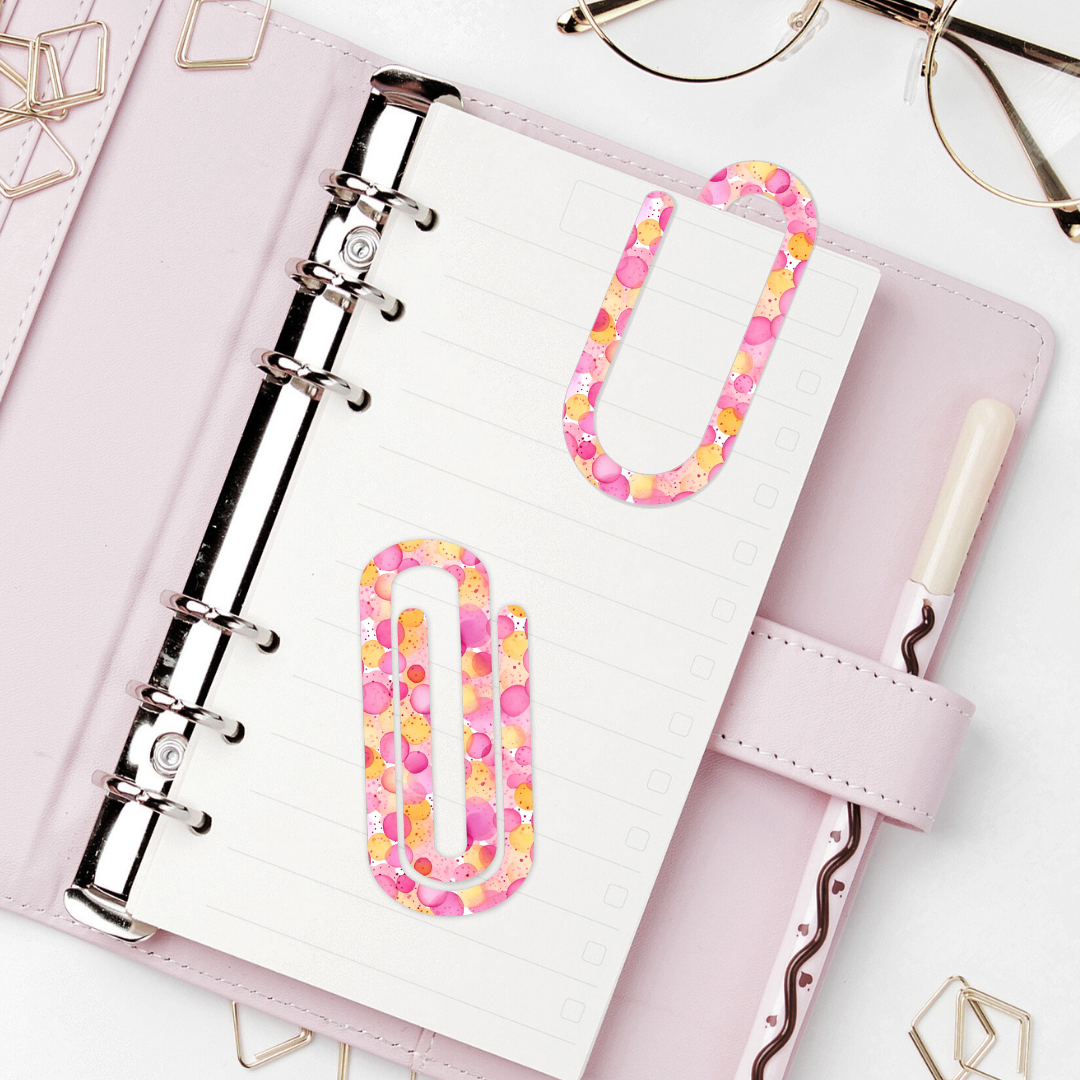 Jumbo Paperclip  - Pink Lemonade