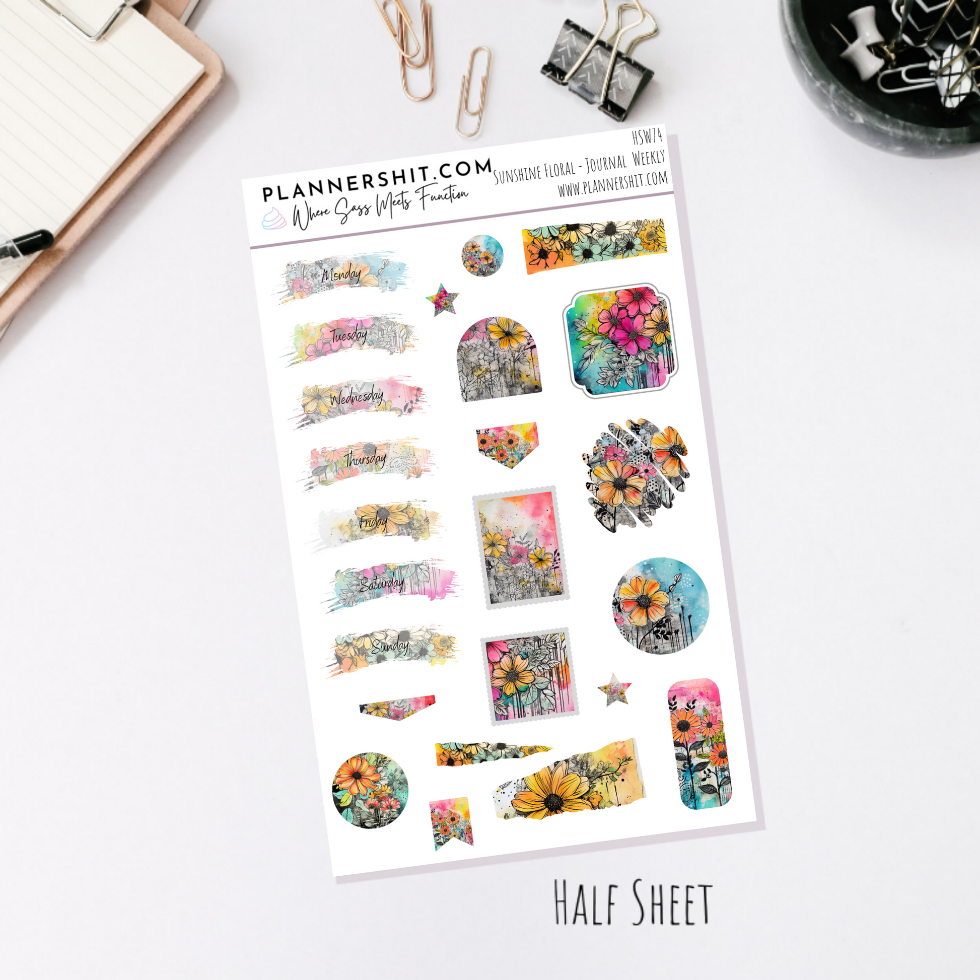 Sunshine Florals (Journaling)