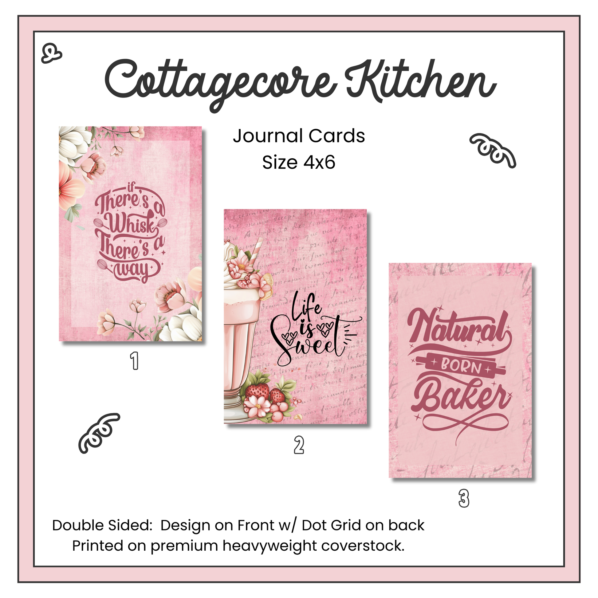 Journal Cards - Cottagecore Kitchen