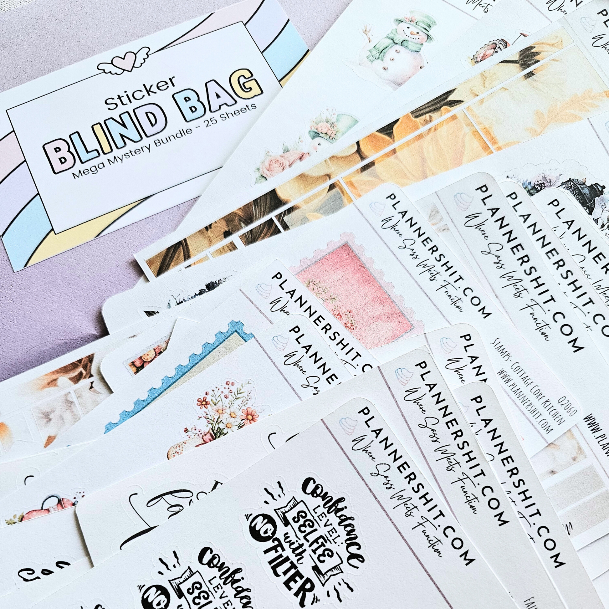 Mega Mystery Sticker Bundle — 25 Sheets