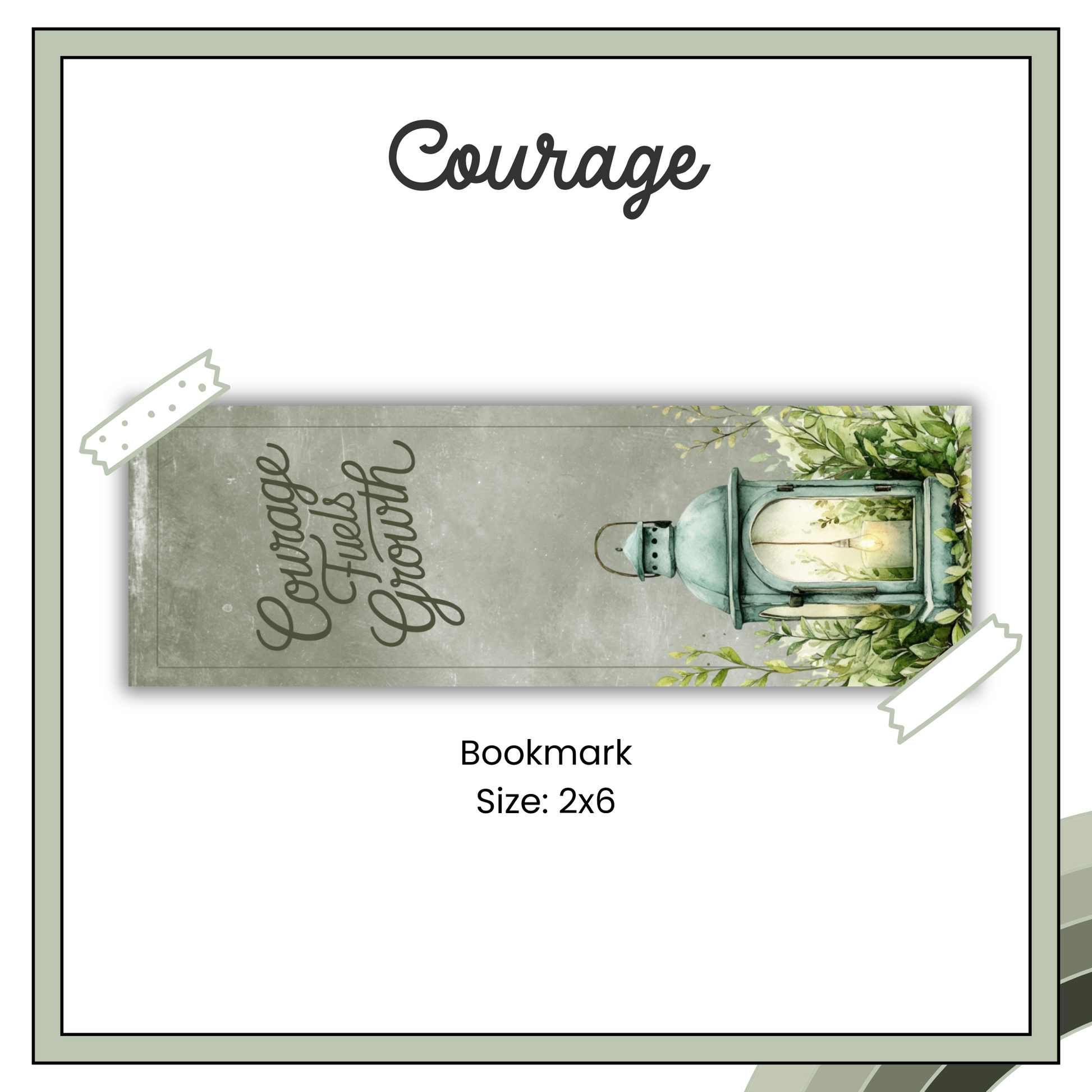 Paper Bookmark - Sage Meadows