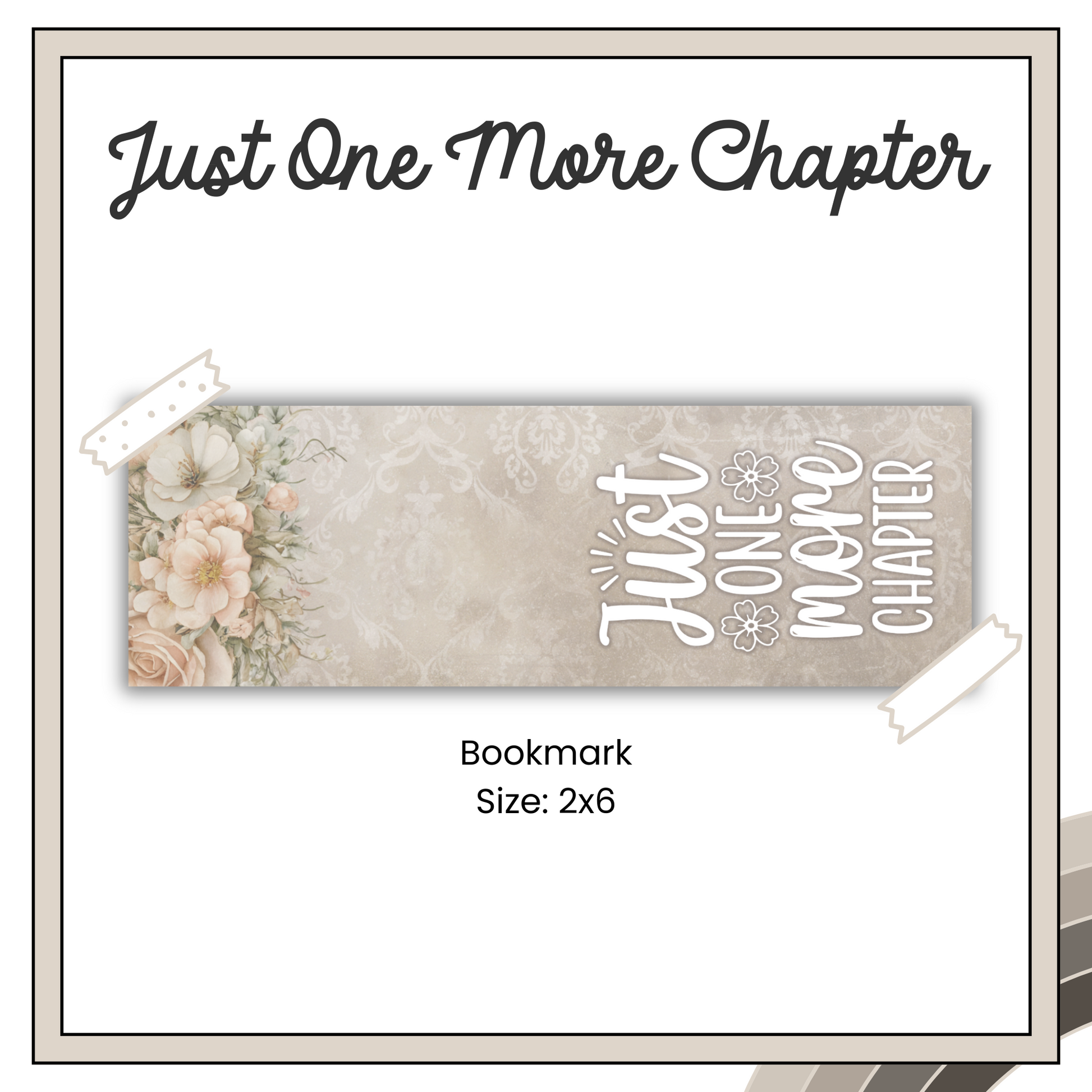 Paper Bookmark - Bunny Blooms