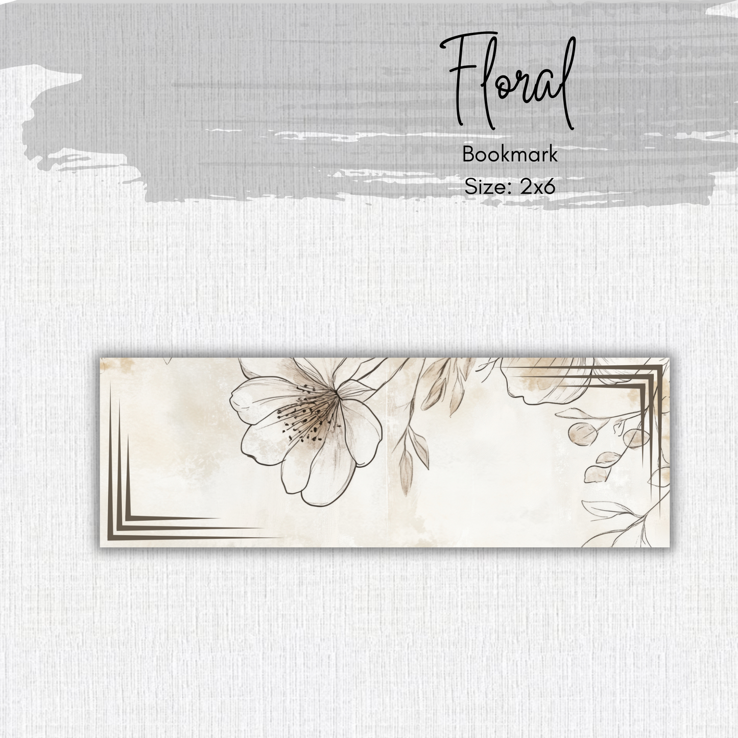 Paper Bookmark - Summer Boho