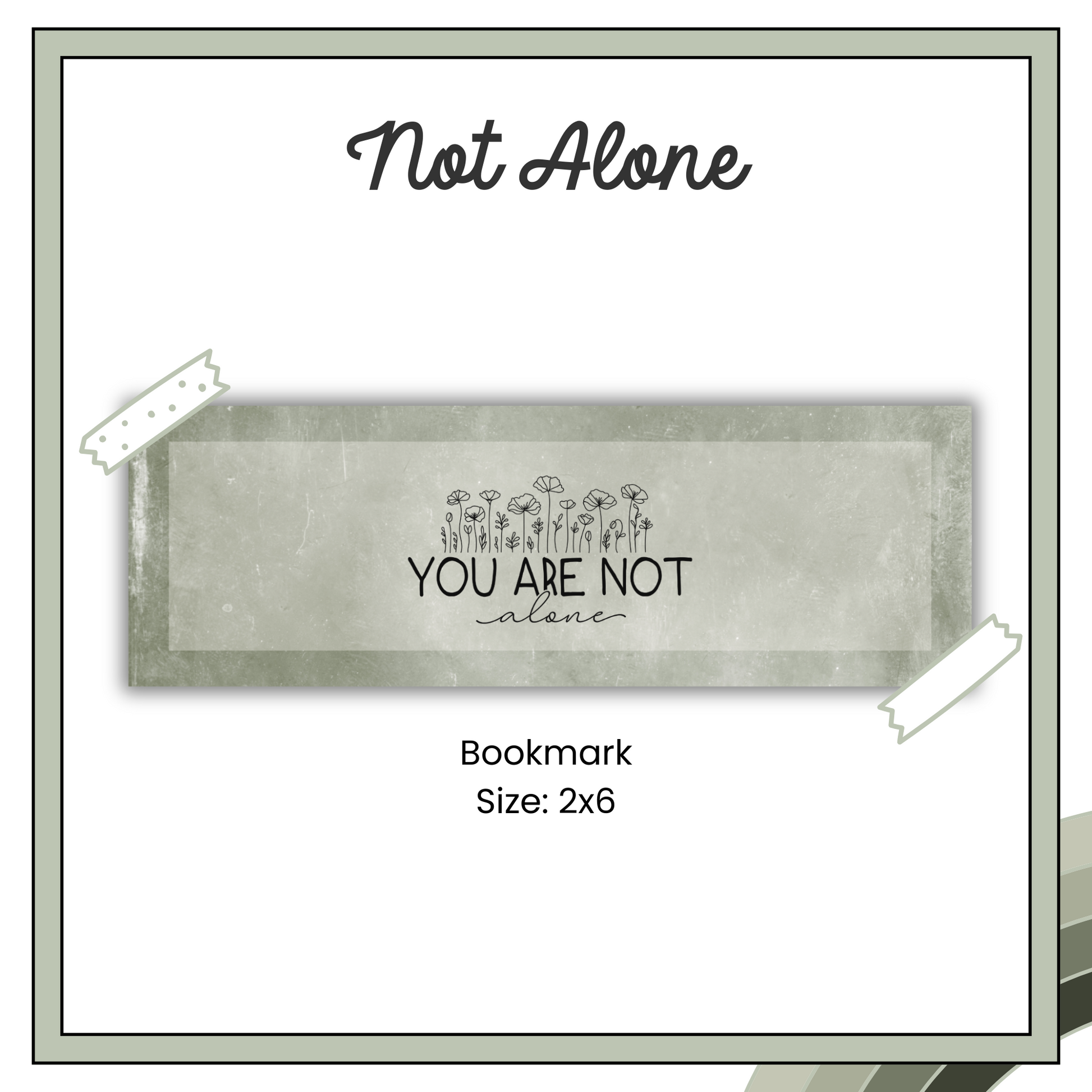 Paper Bookmark - Sage Meadows