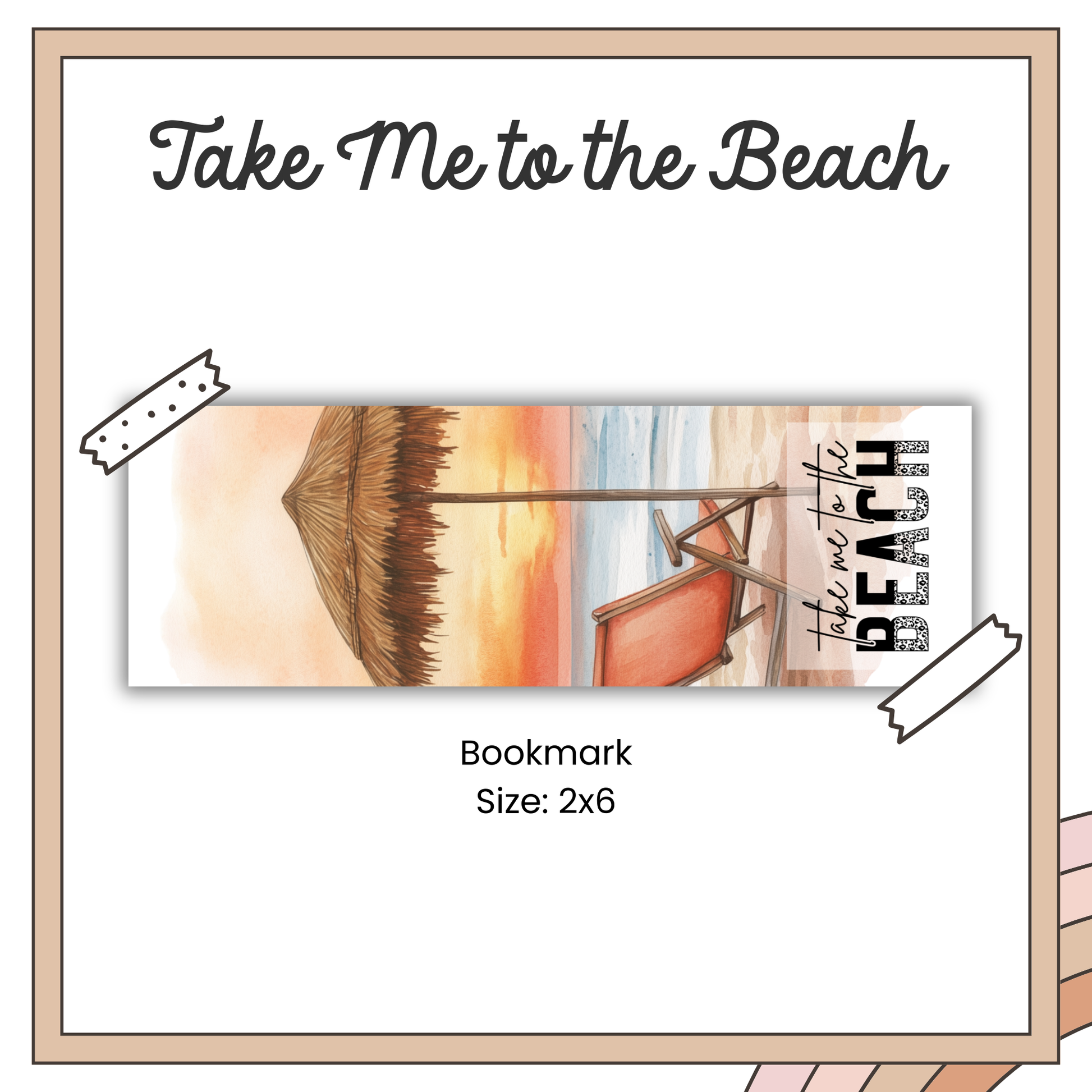 Paper Bookmark - Paradise