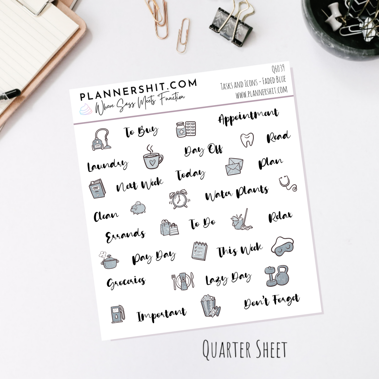 Faded Blue (Watercolor Essentials)