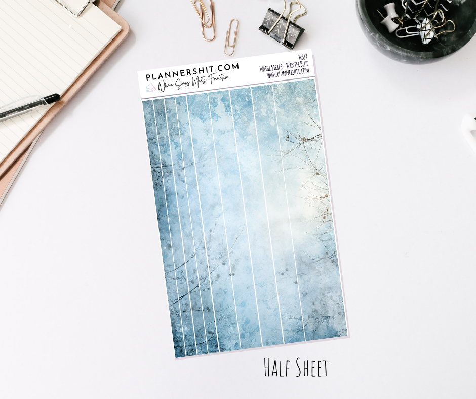 Washi Strips - Winter Blues