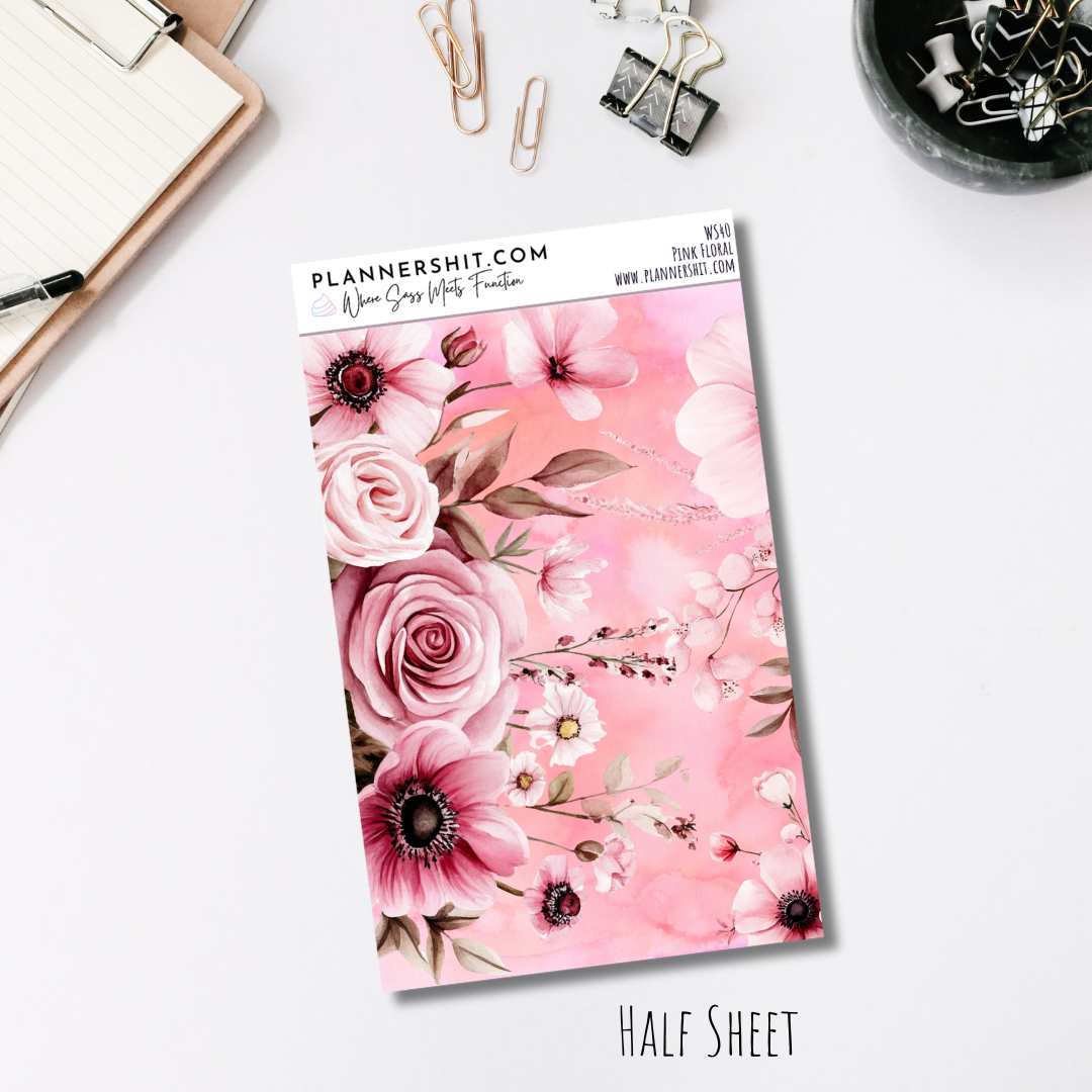 Washi Strips - Pink Writing Weekly