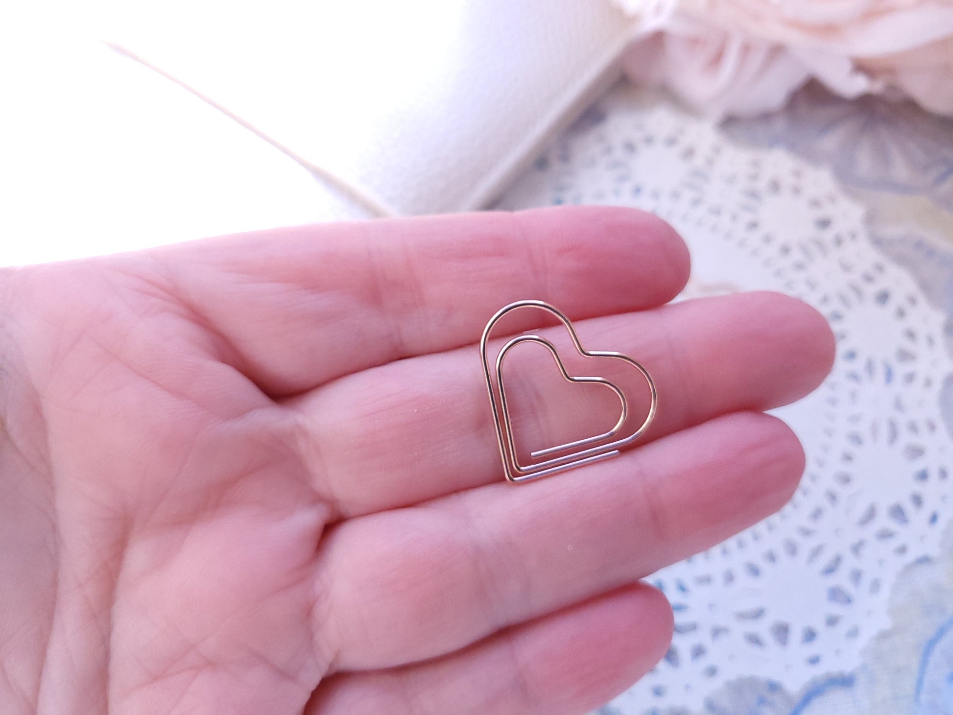 Shaped Paperclips - Heart (Rosegold)