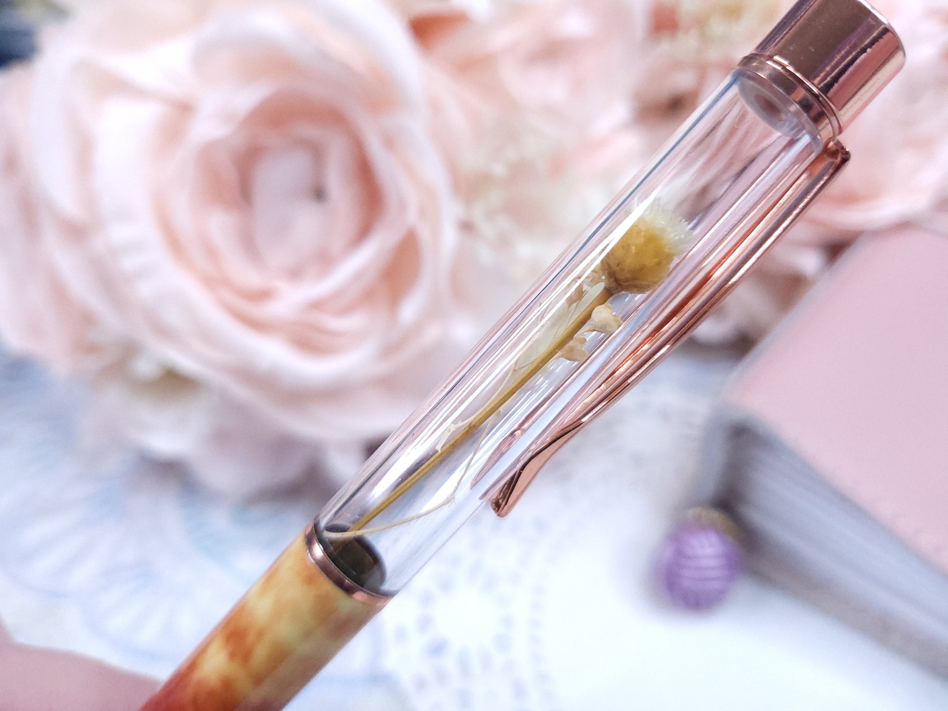 Pen - Gold Floral