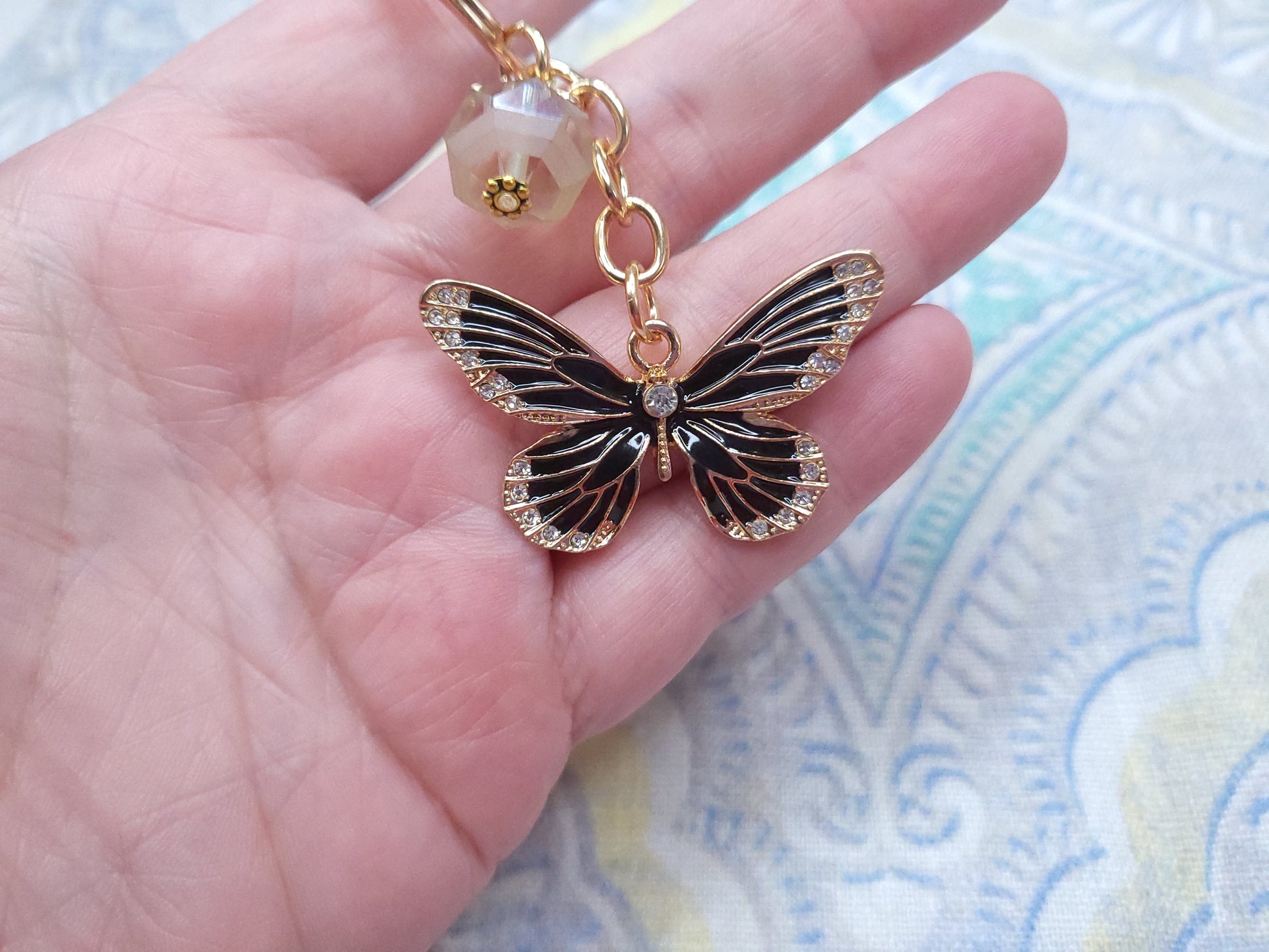 Keychain - Black Butterfly
