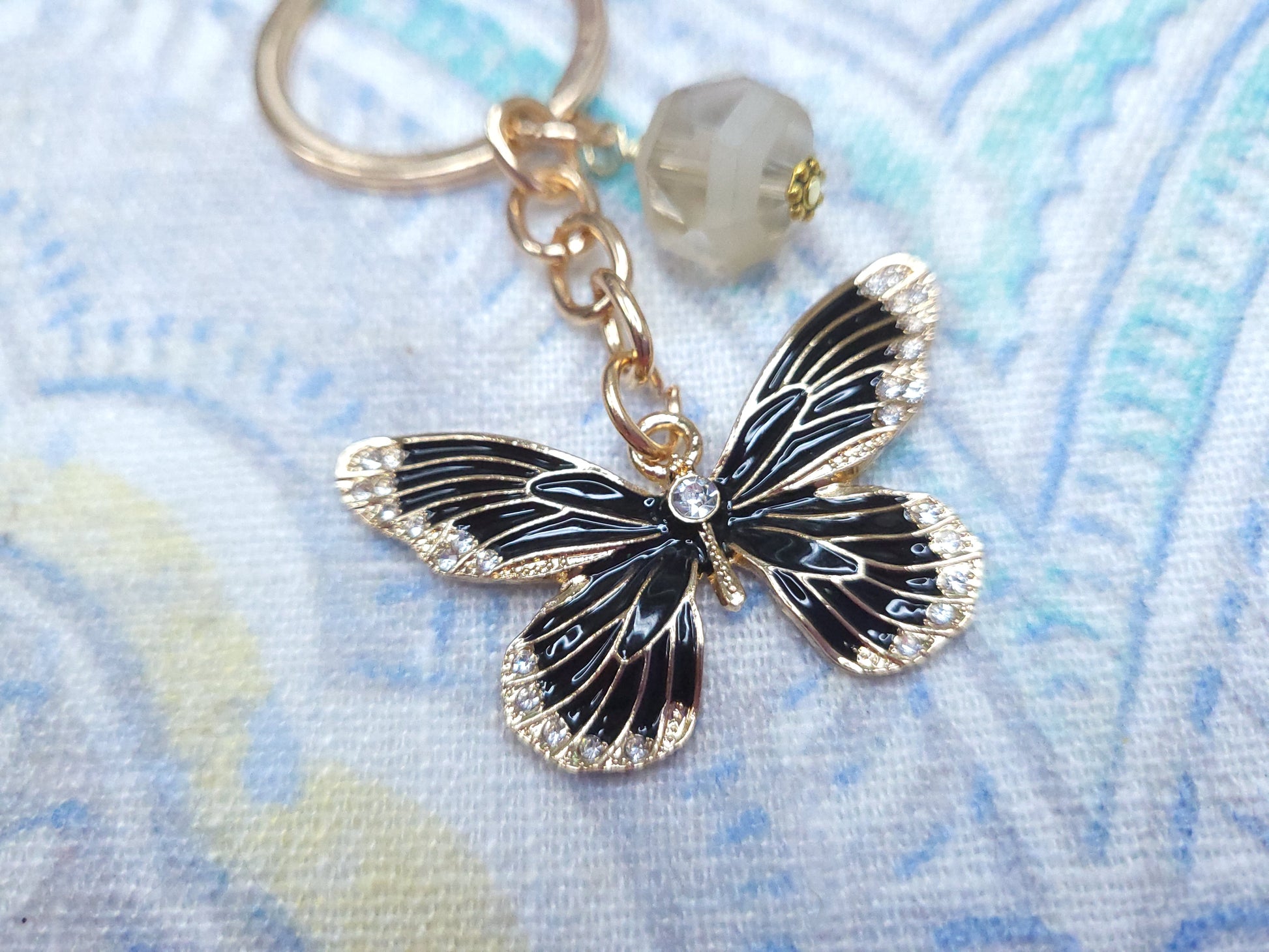 Keychain - Black Butterfly