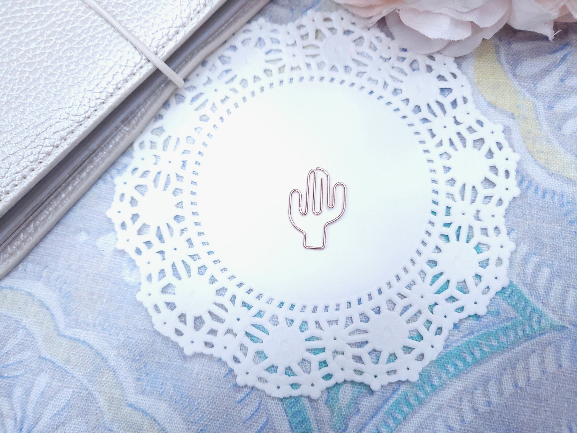 Shaped Paperclips - Cactus (Rose Gold)