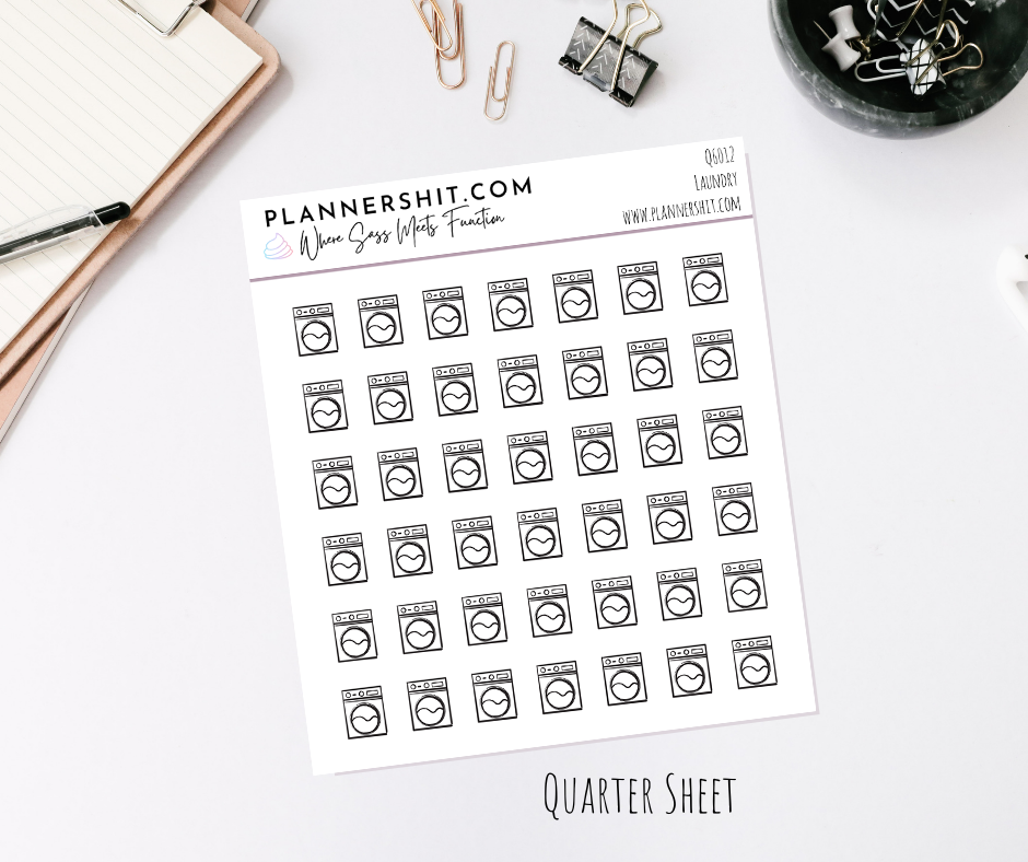 Quarter Sheet - Icons - Laundry