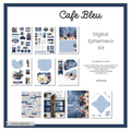 Digital Ephemera Kit - Cafe Bleu