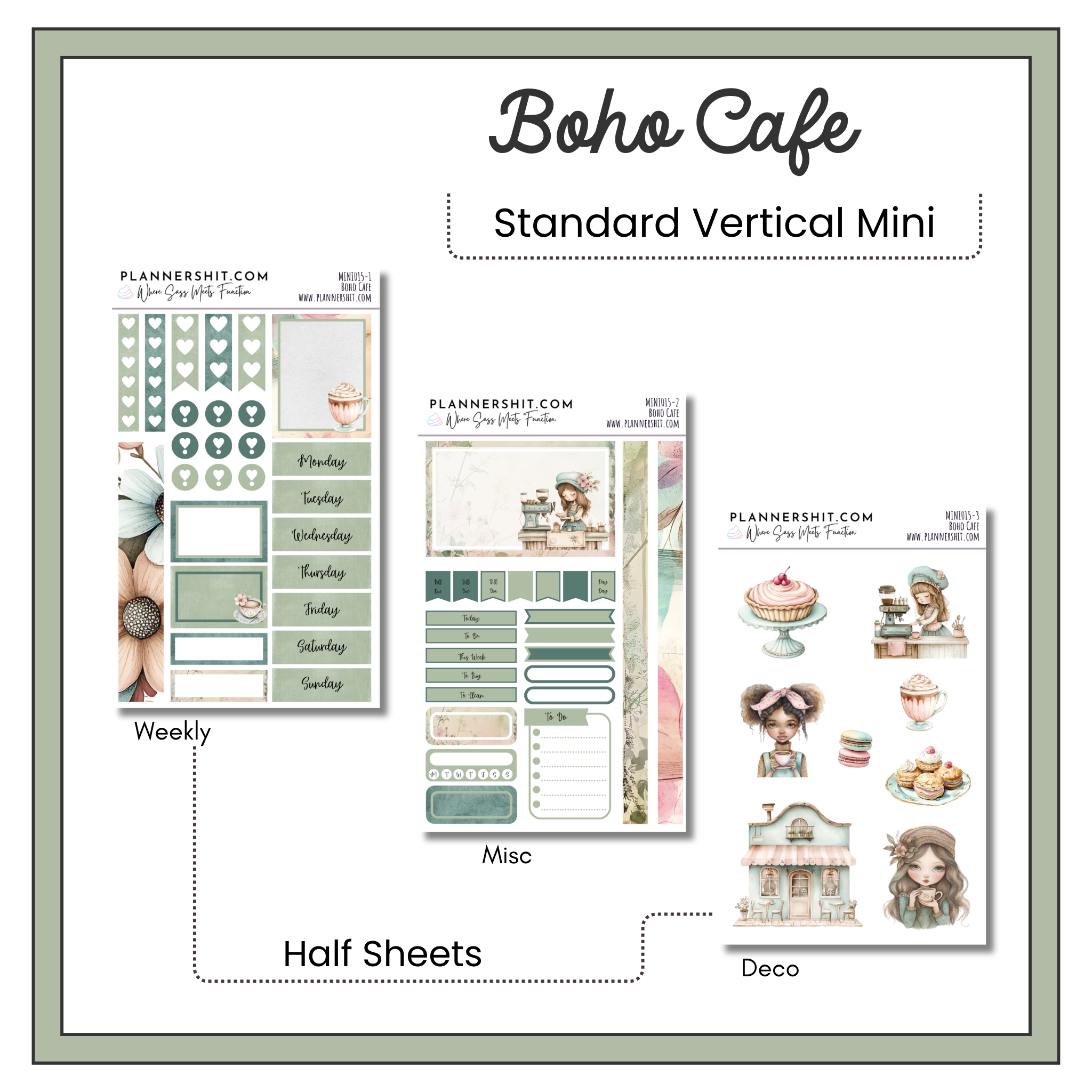 Weekly Mini Kit - Boho Cafe