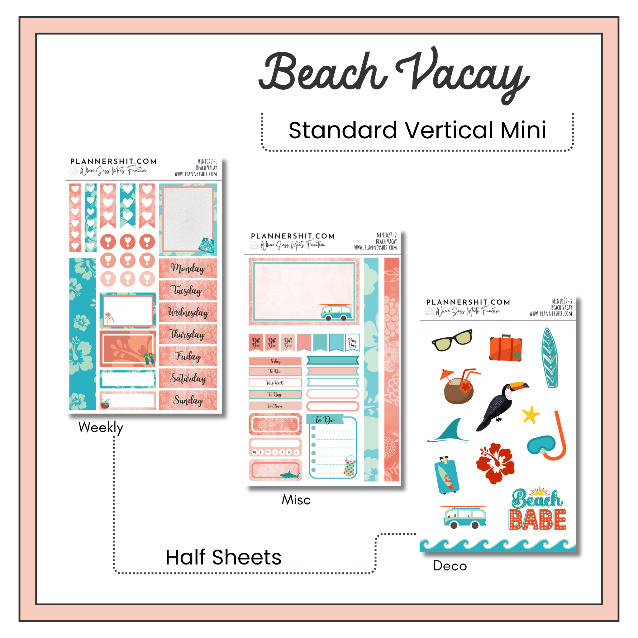 Weekly Mini Kit - Beach Vacay