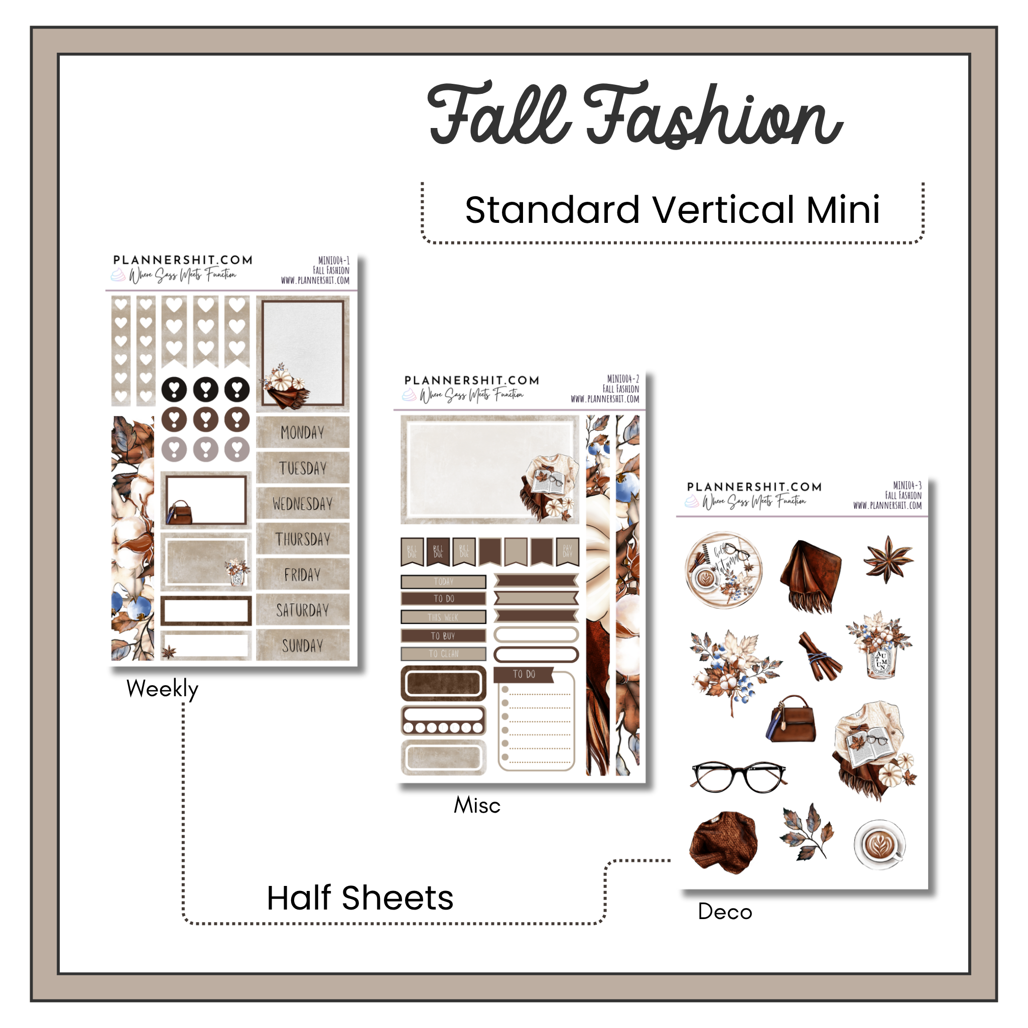 Weekly Mini Kit - Fall Fashion