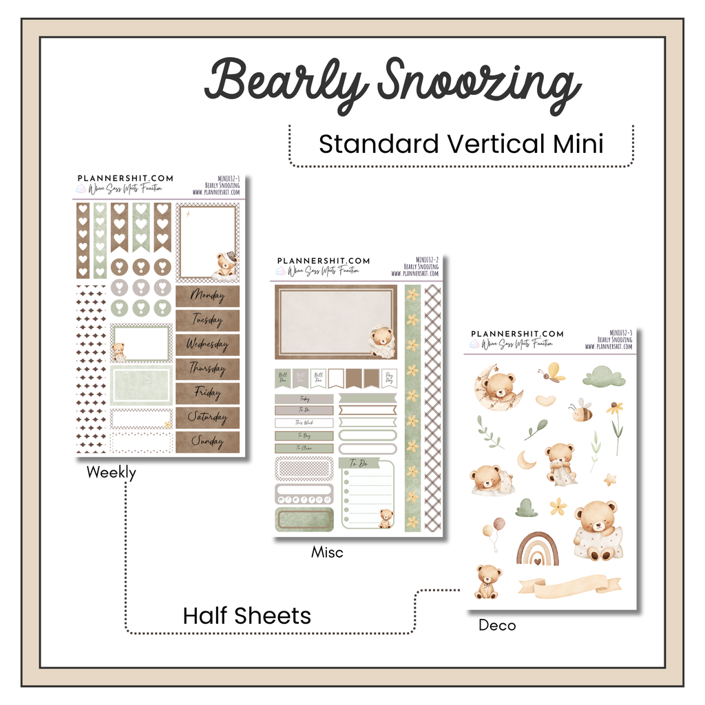 Weekly Mini Kit - Bearly Snoozing