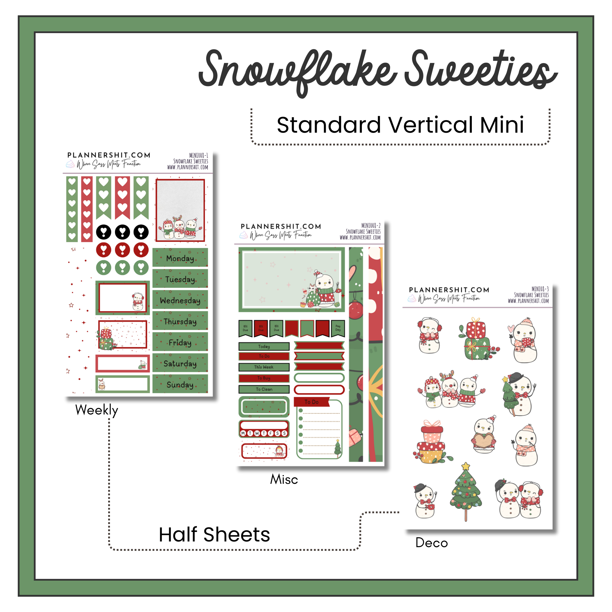 Weekly Mini Kit - Snowflake Sweeties
