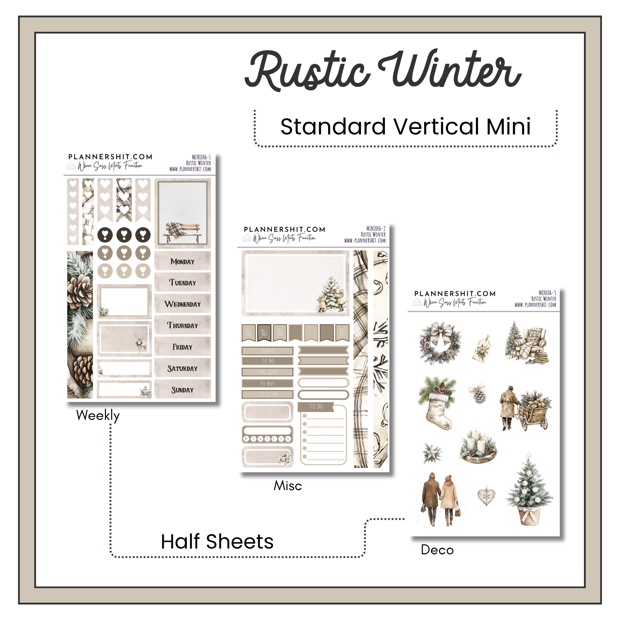 Weekly Mini Kit - Rustic Winter