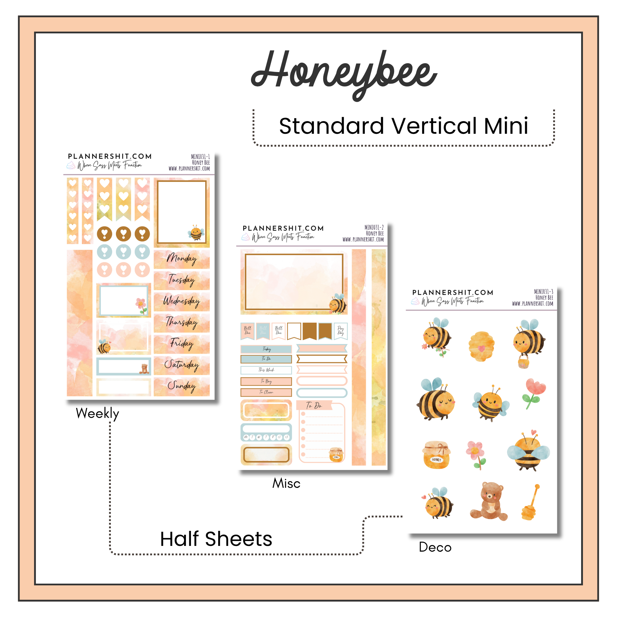 Weekly Mini Kit - Honey Bee