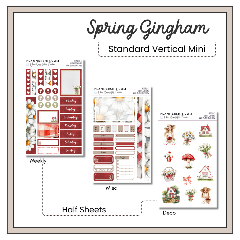Weekly Mini Kit - Spring Gingham