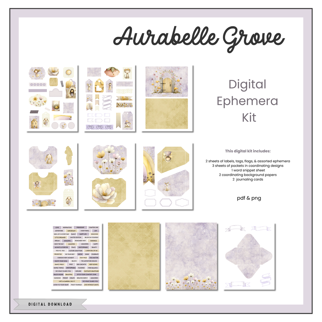 Digital Ephemera Kit - Aurabelle Grove