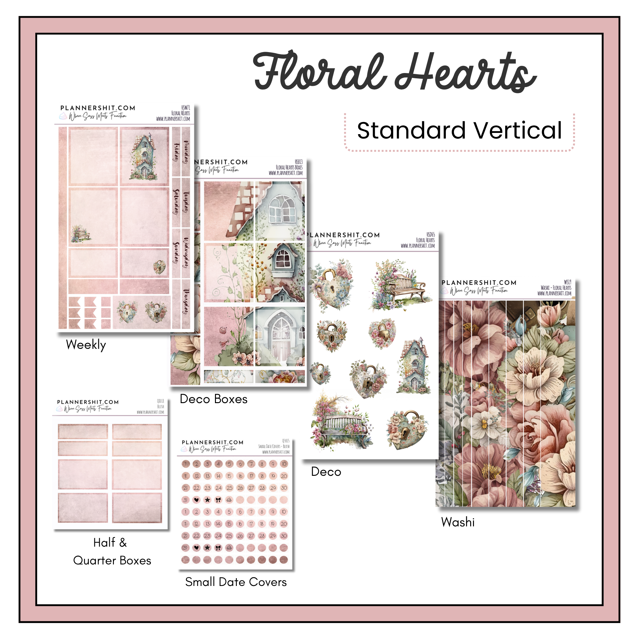 Floral Hearts (Standard Vertical)
