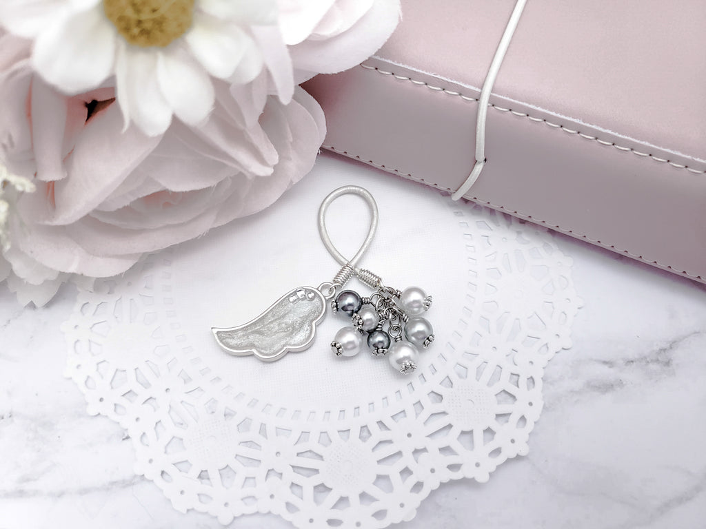 Beaded Bookmark - Pearl Wing