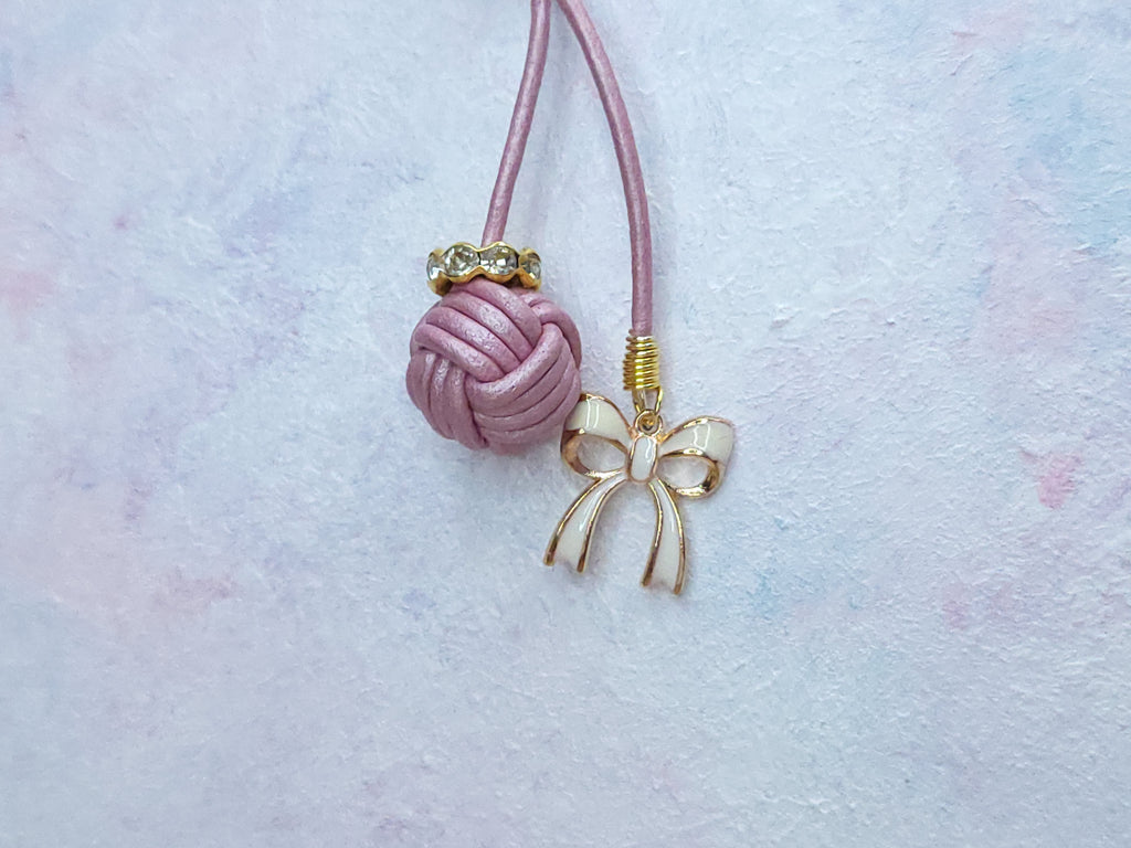Bookmark - White Bow