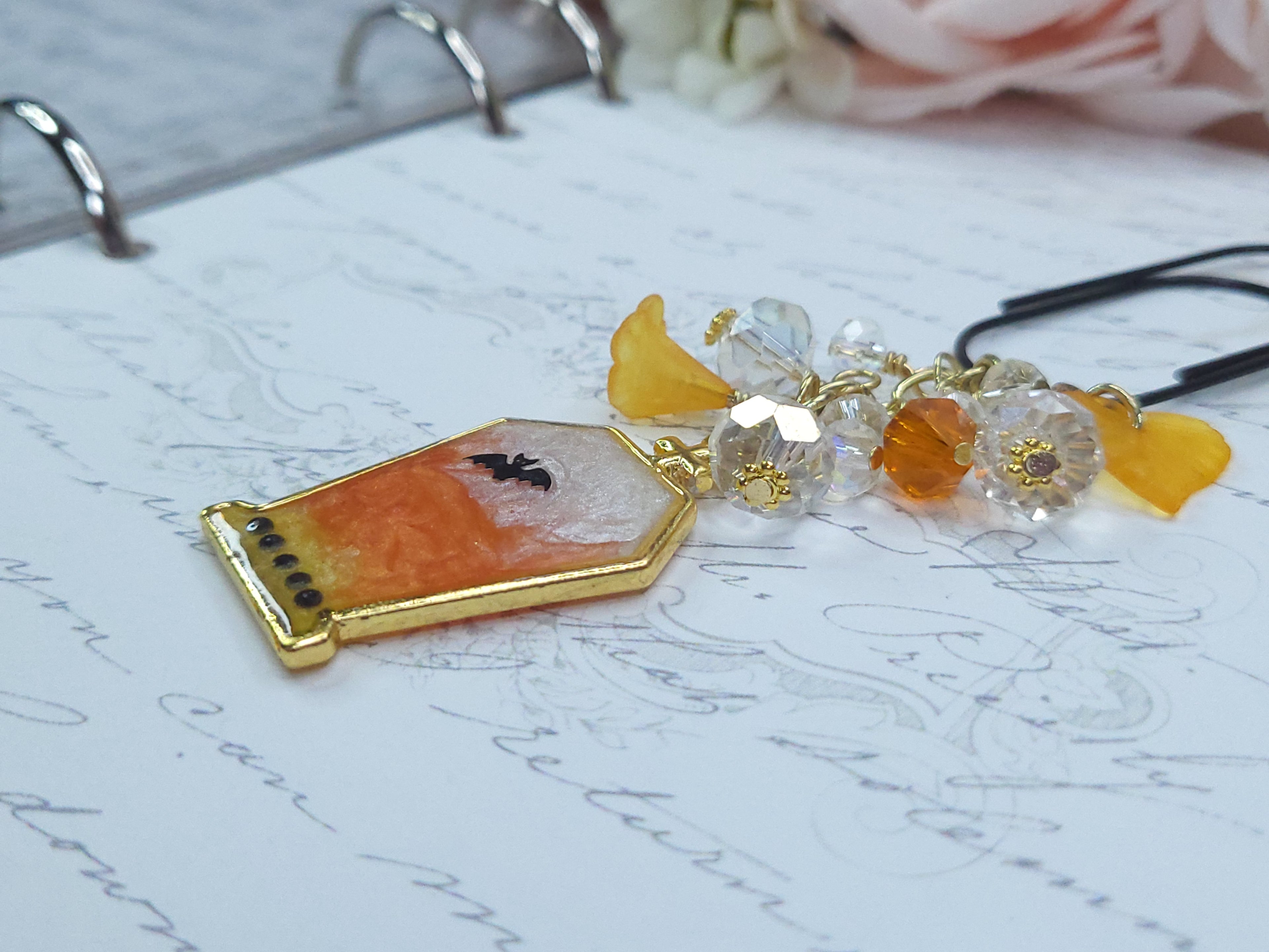 Seasonal BlingMark - Coffin (Candy Corn)