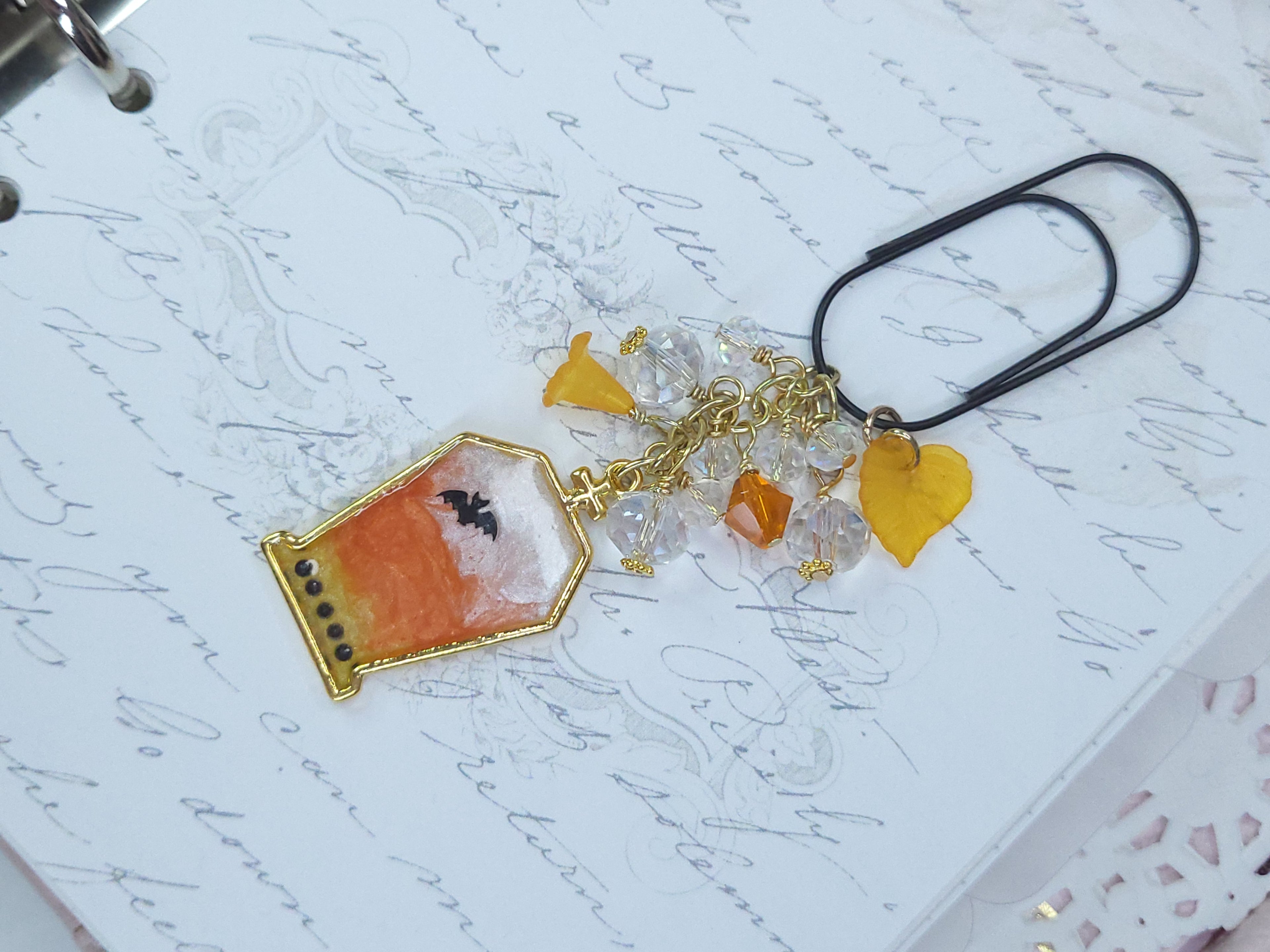 Seasonal BlingMark - Coffin (Candy Corn)