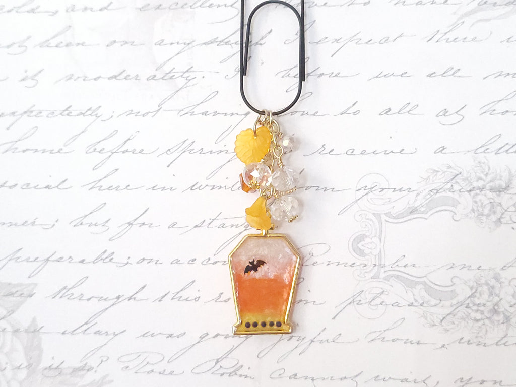 Seasonal BlingMark - Coffin (Candy Corn)