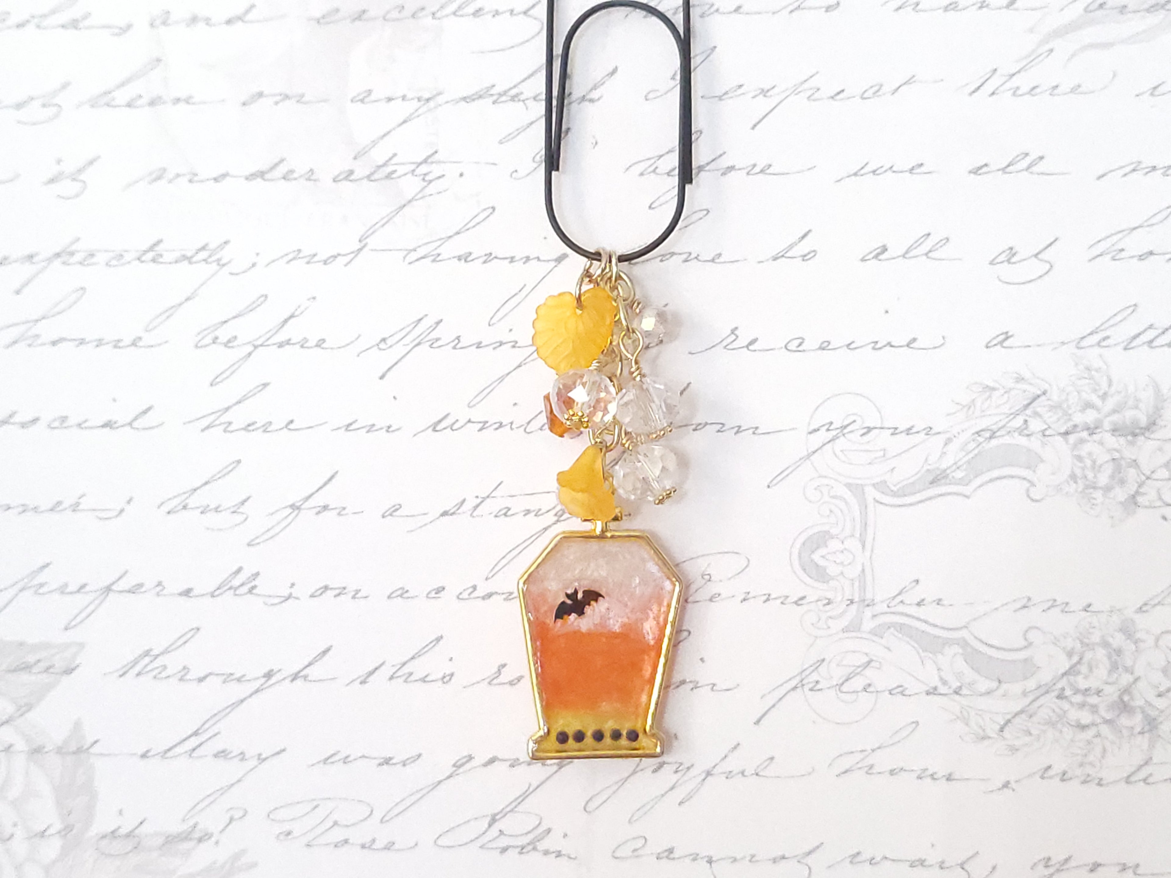 Seasonal BlingMark - Coffin (Candy Corn)