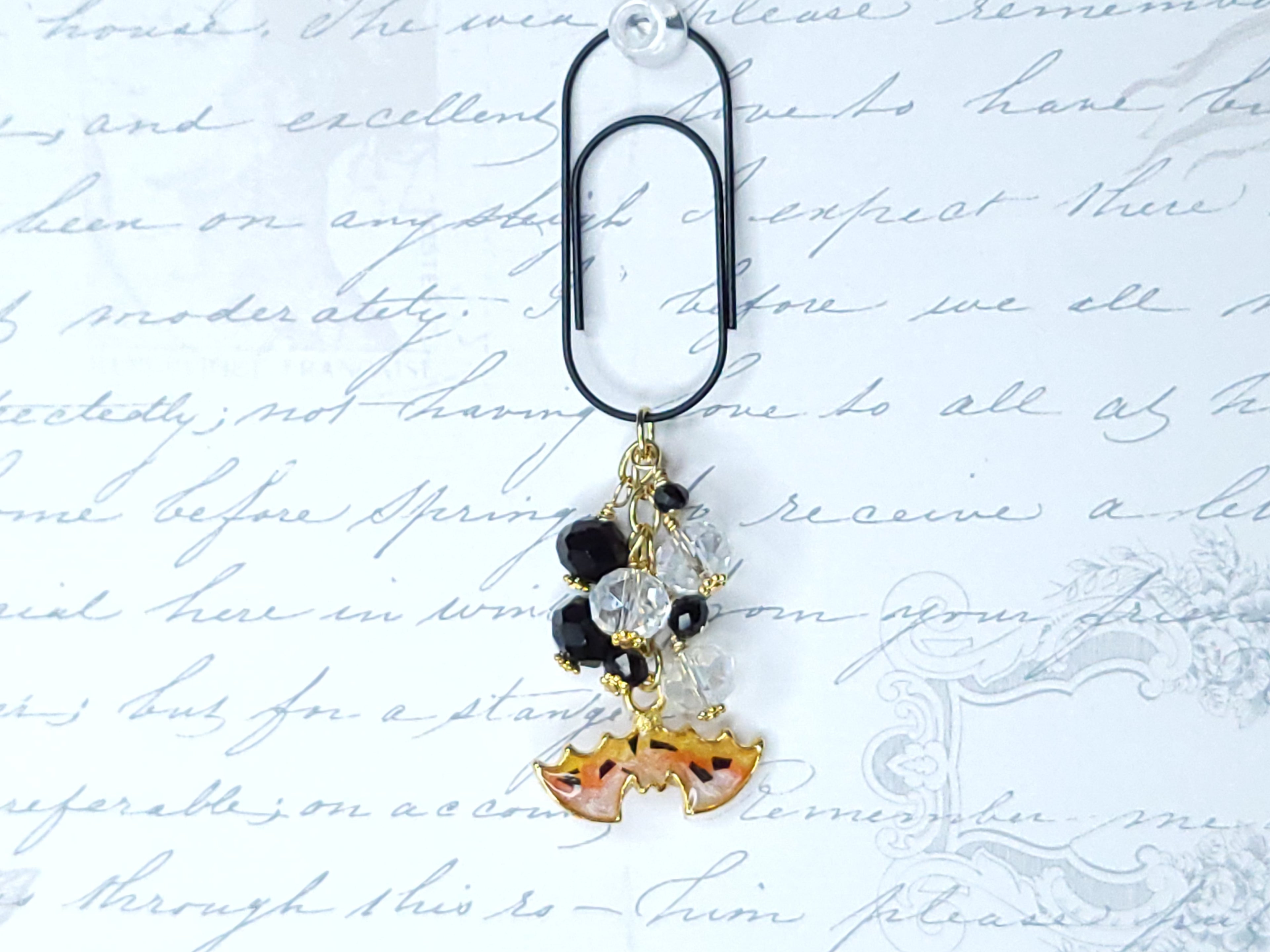 Seasonal BlingMark - Bat (Candy Corn)