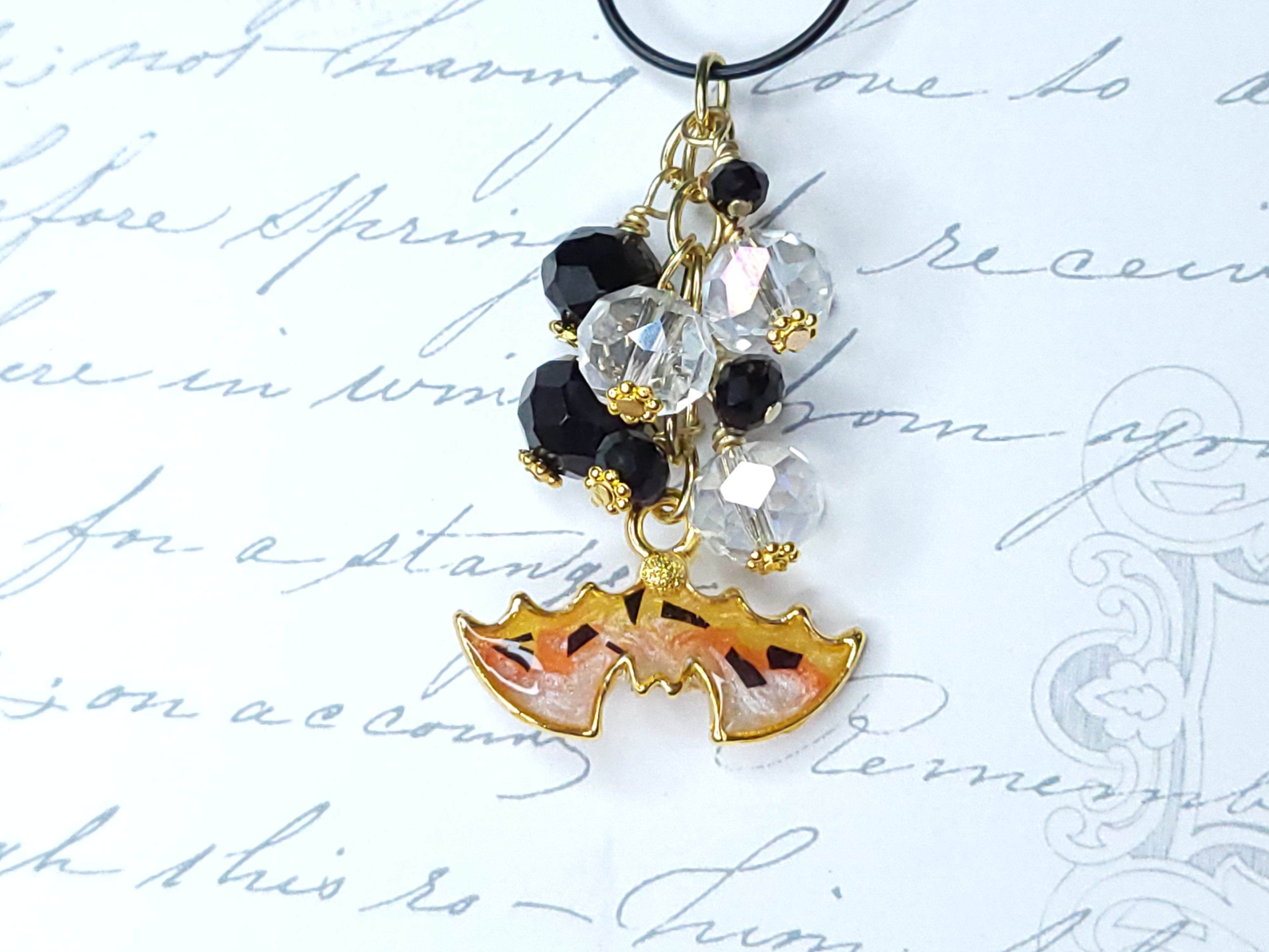 Seasonal BlingMark - Bat (Candy Corn)