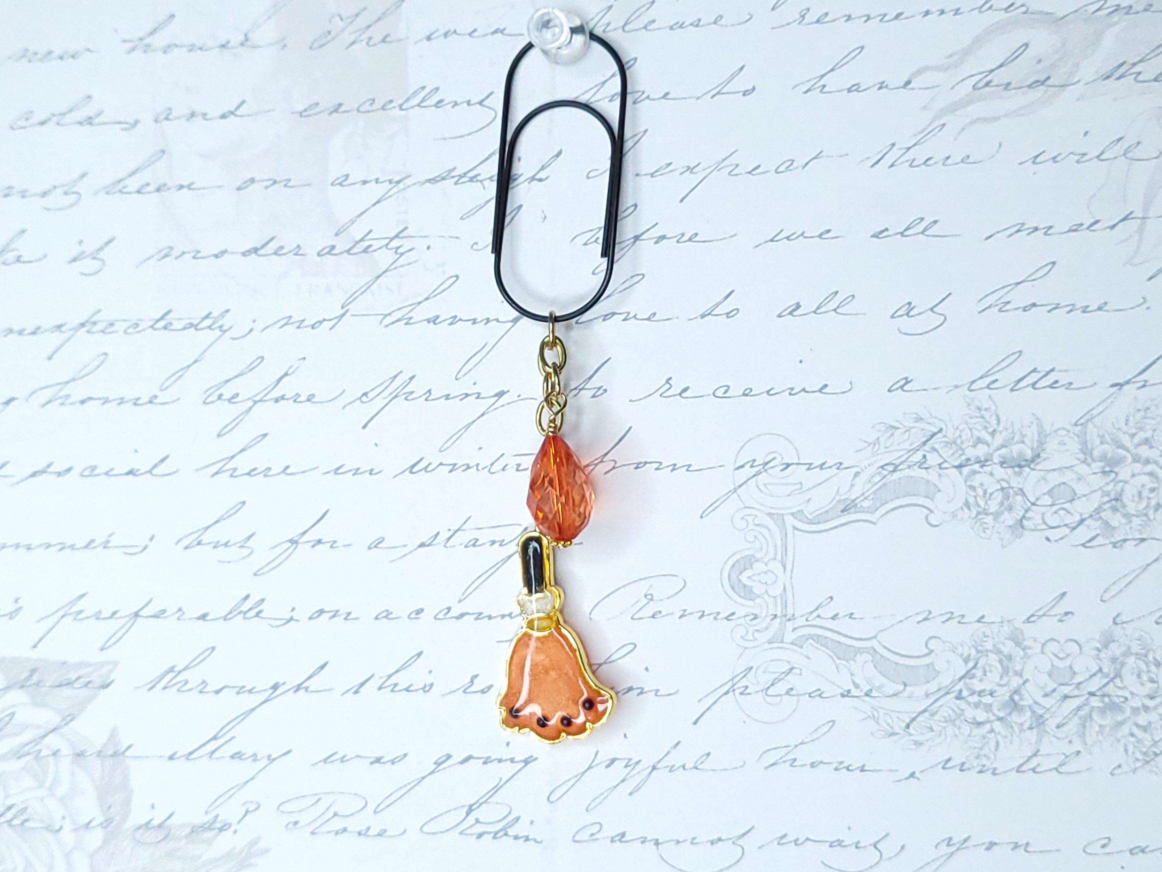 Seasonal BlingMark - Witch's Broom (Candy Corn)