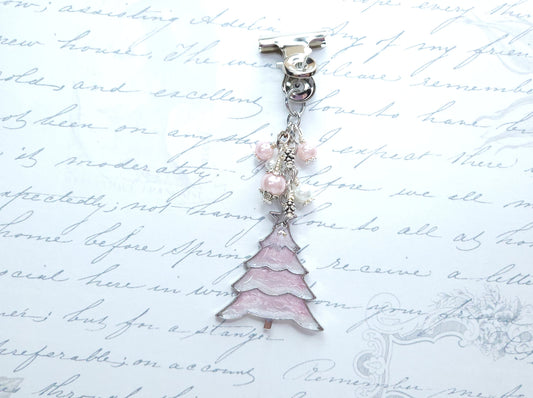 Seasonal Binder Clip - Christmas Tree (Pastel Winter - Pink)