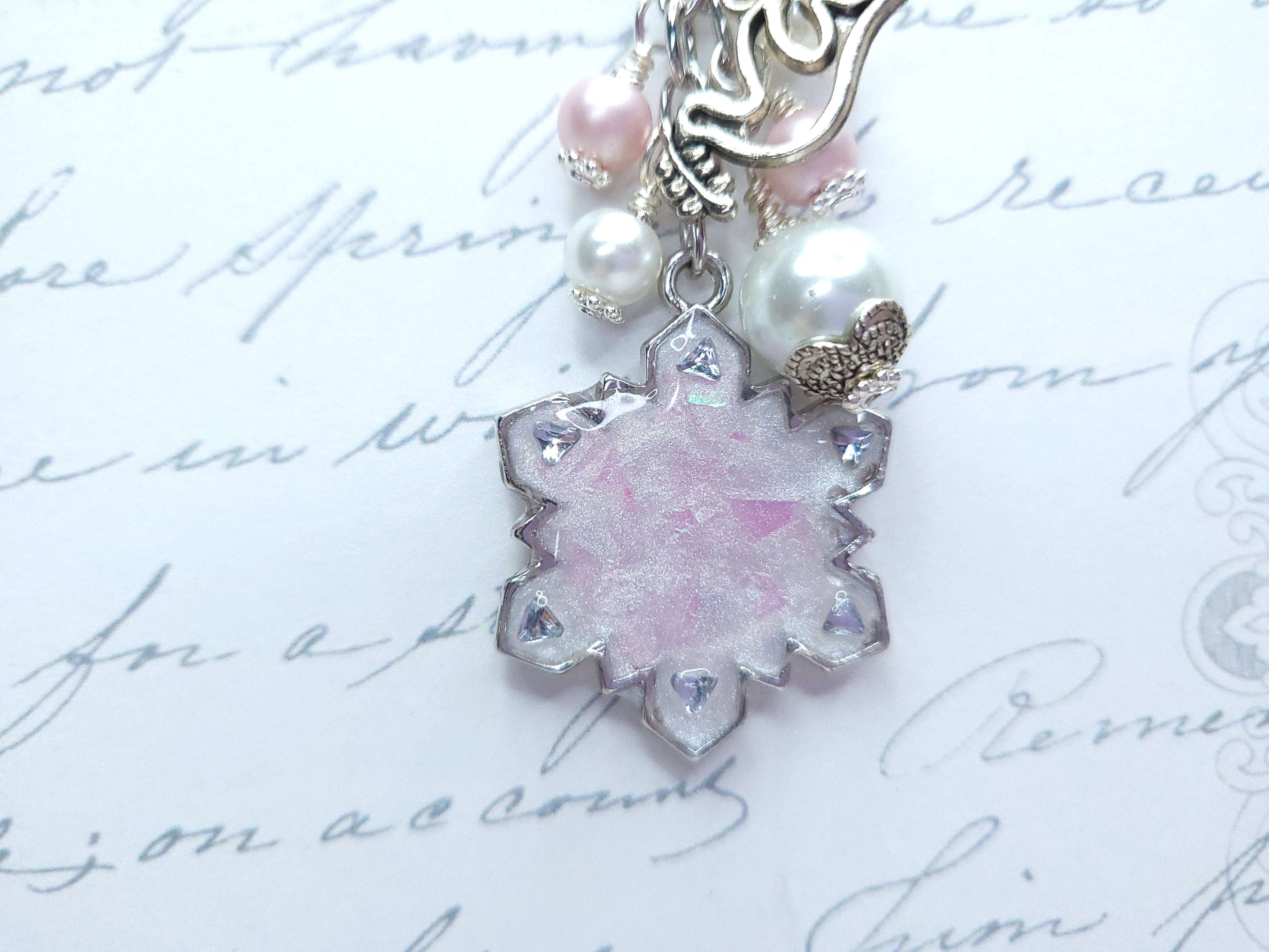 Seasonal BlingMark - Snowflake (Pastel Winter - Pink)