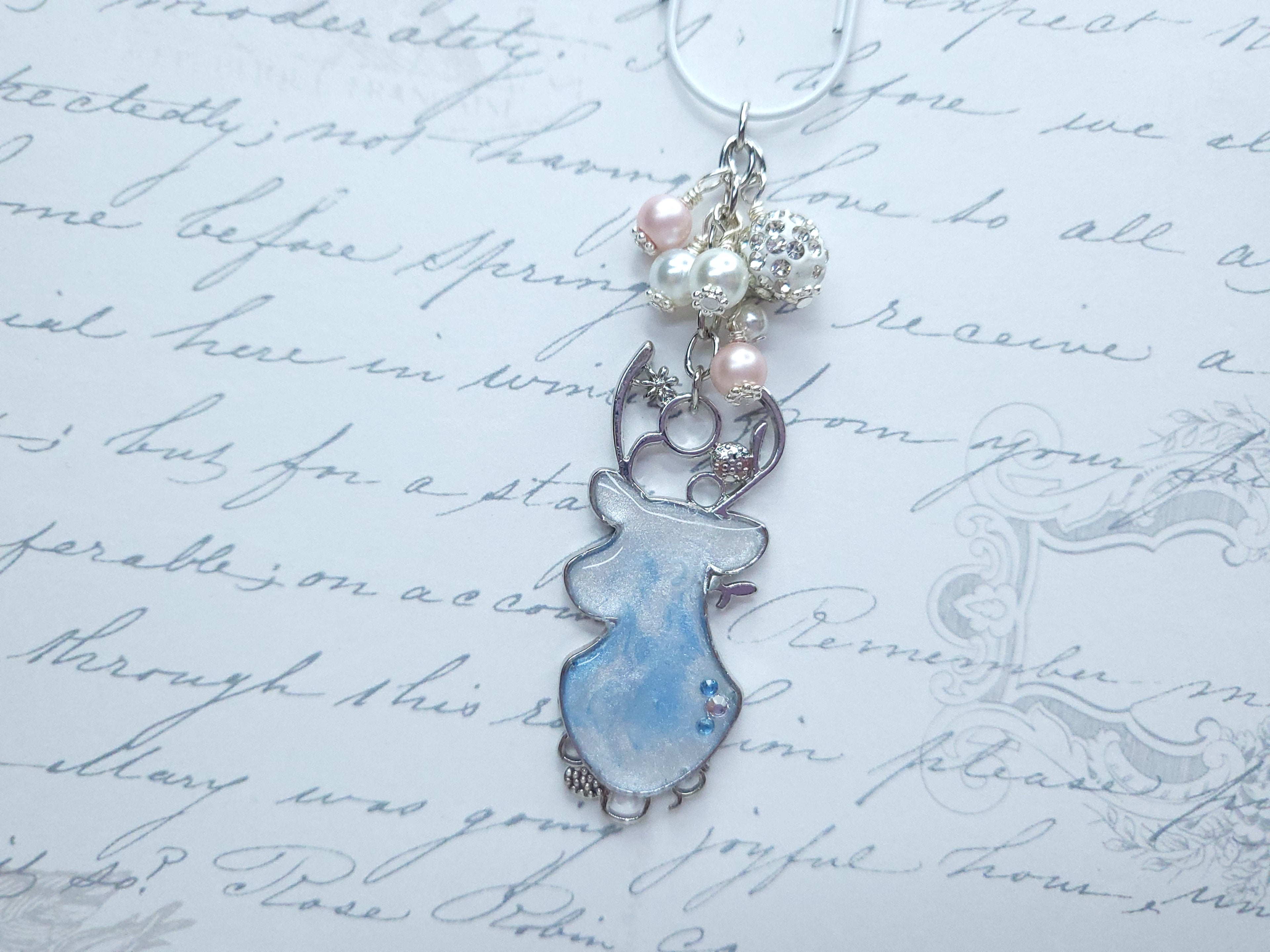 Seasonal BlingMark - Reindeer Head (Pastel Winter - Blue)