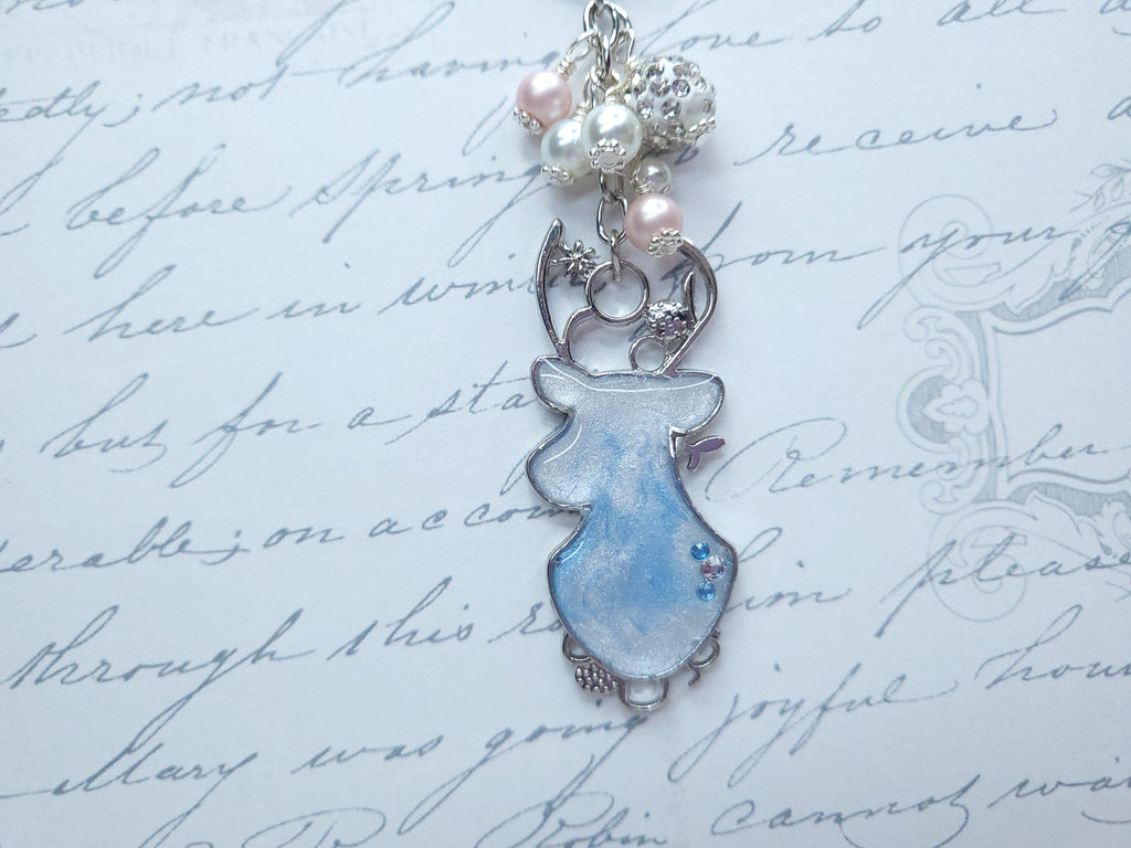 Seasonal BlingMark - Reindeer Head (Pastel Winter - Blue)