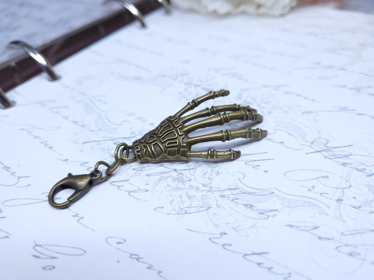 Classic Charm - Bronze Skull Hand