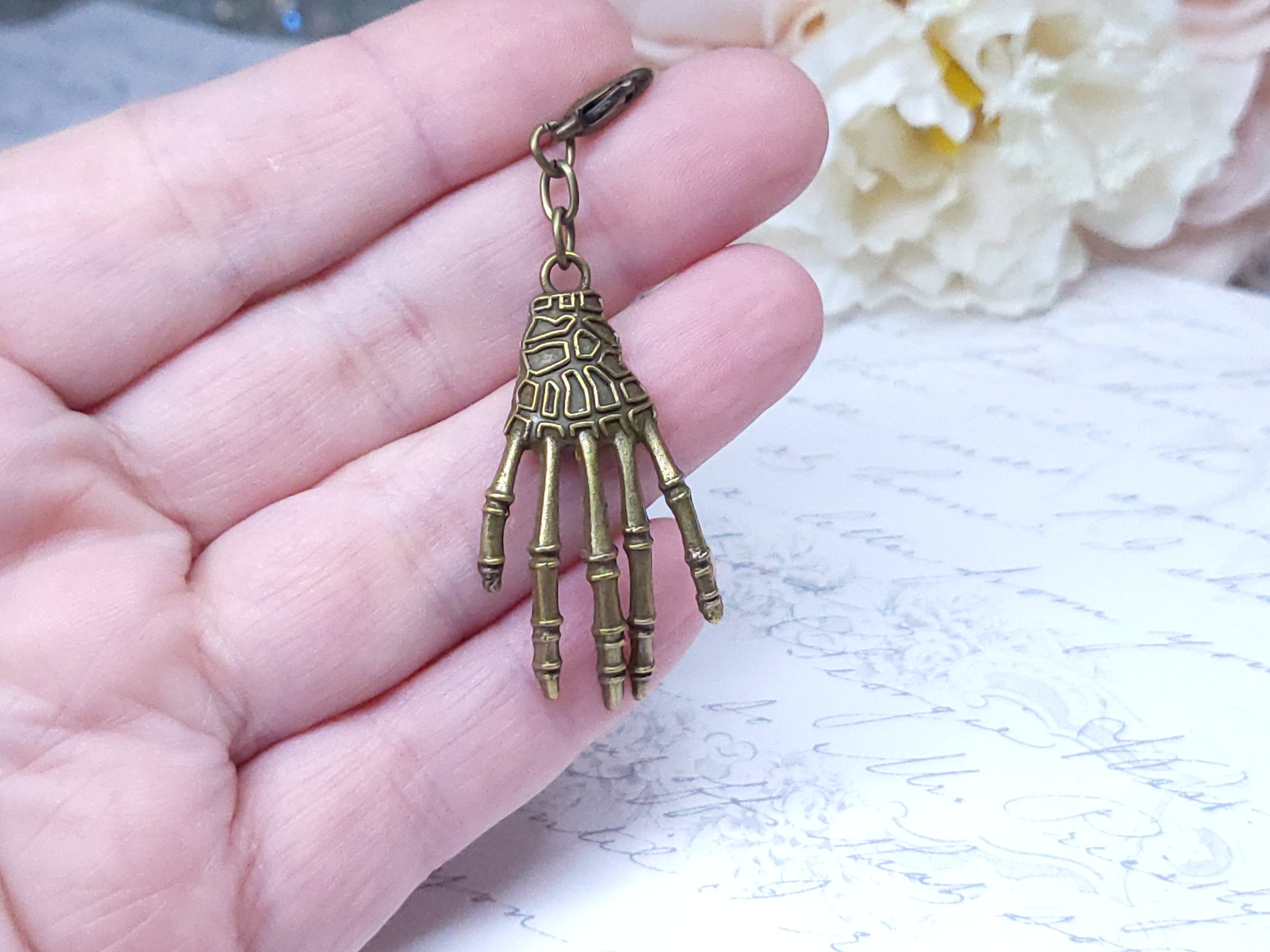 Classic Charm - Bronze Skeleton Hand