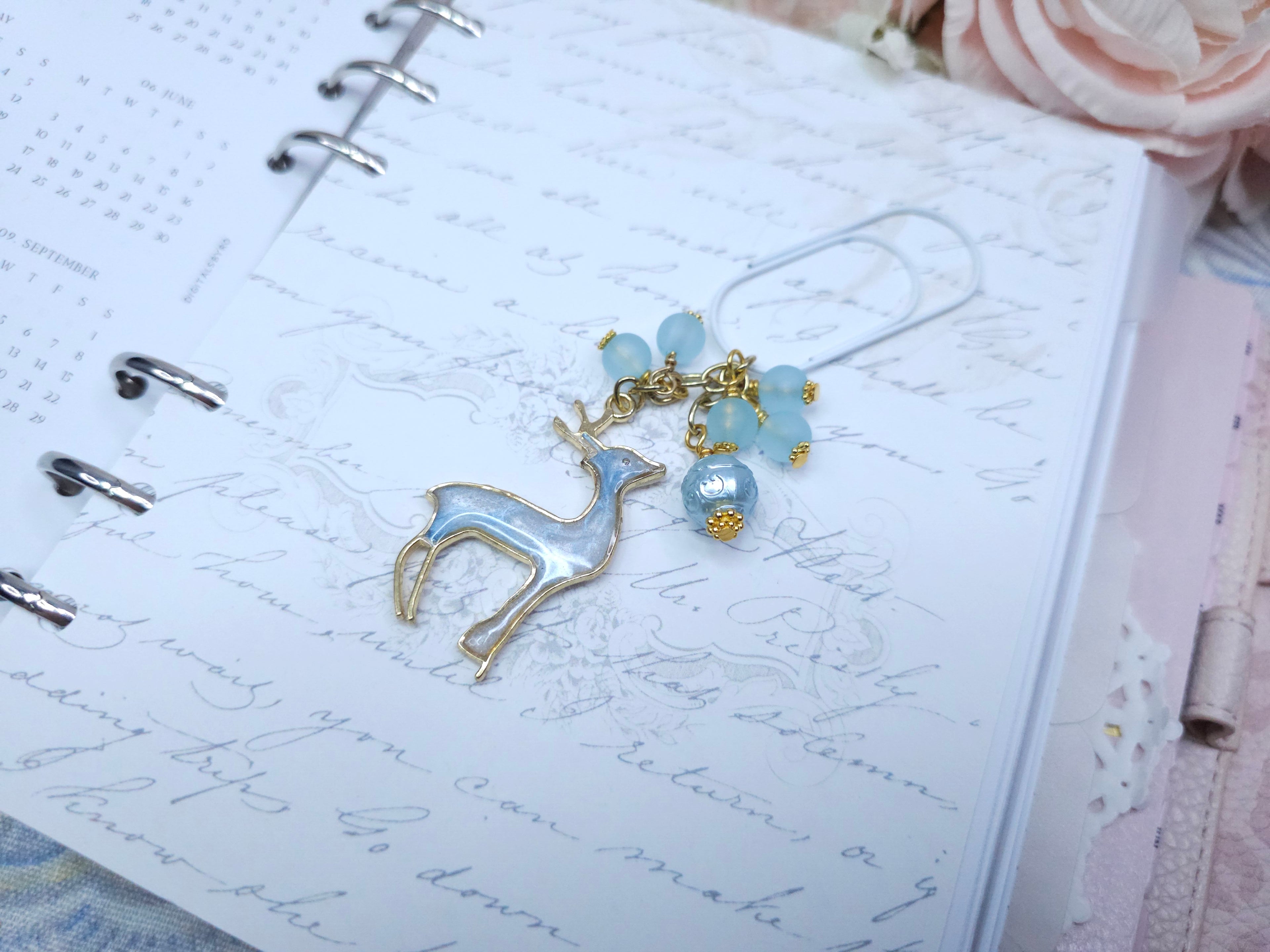 Seasonal BlingMark - Reindeer (Pastel Winter - Blue)