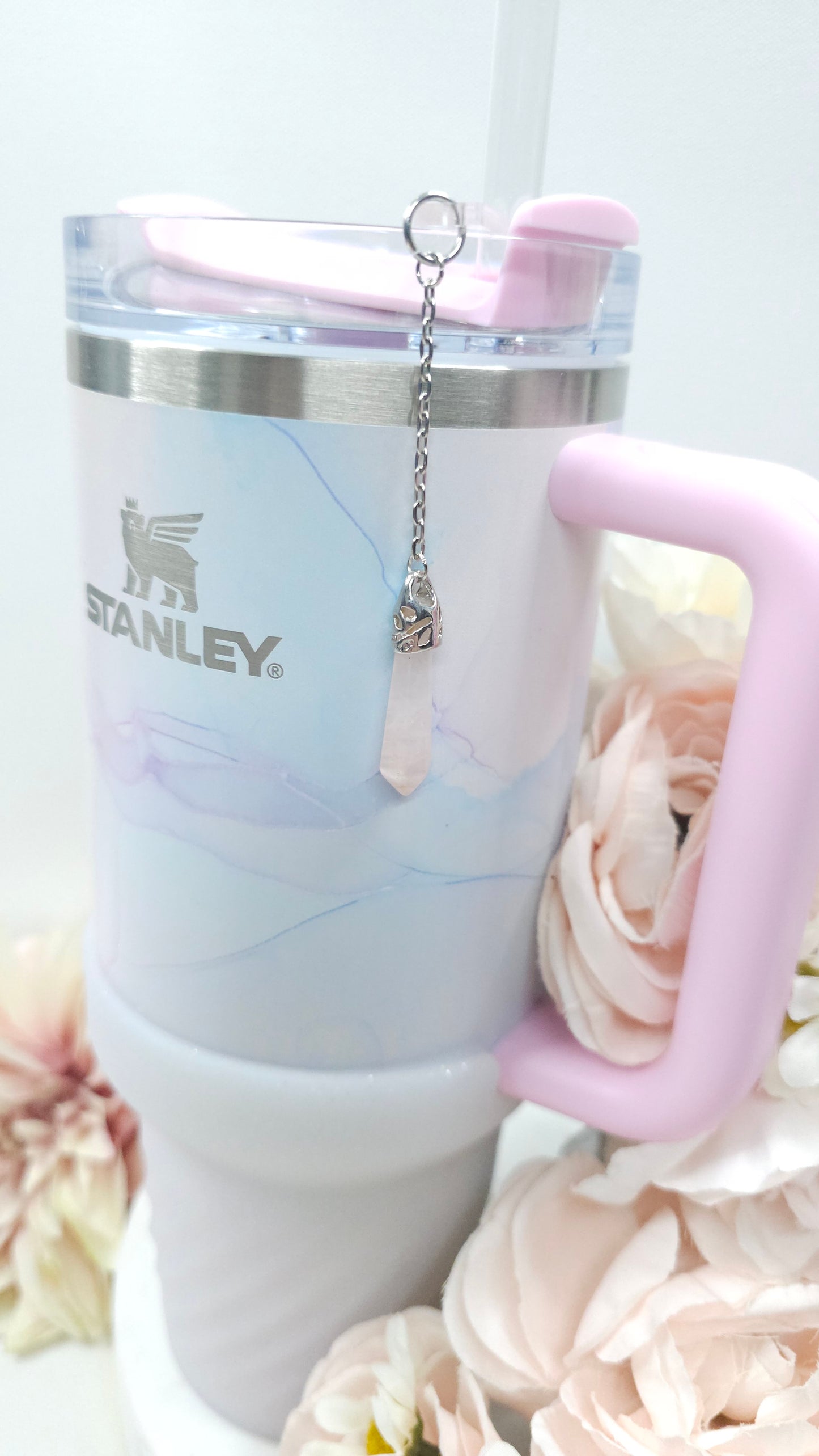 Cup Charm - Rose Quartz